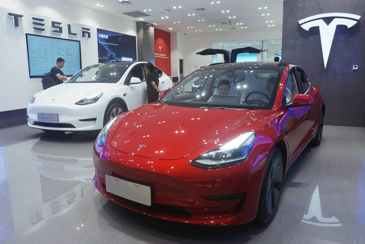 Tesla is cutting the price of some of its Model Y cars by just over $1,900 as it seeks to juice weak sales in China.