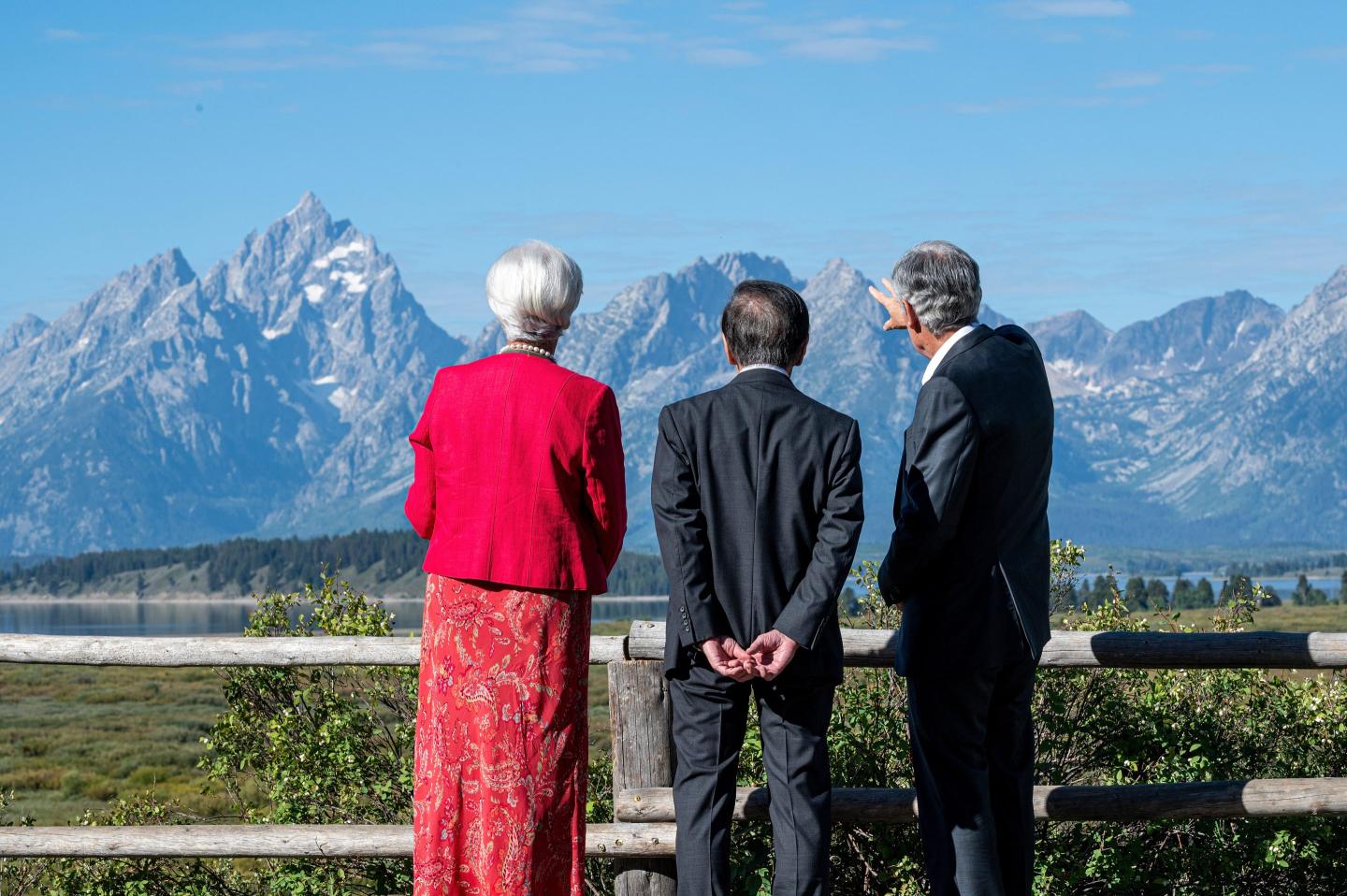 Christine Lagarde, Kazuo Ueda, Jerome Powell