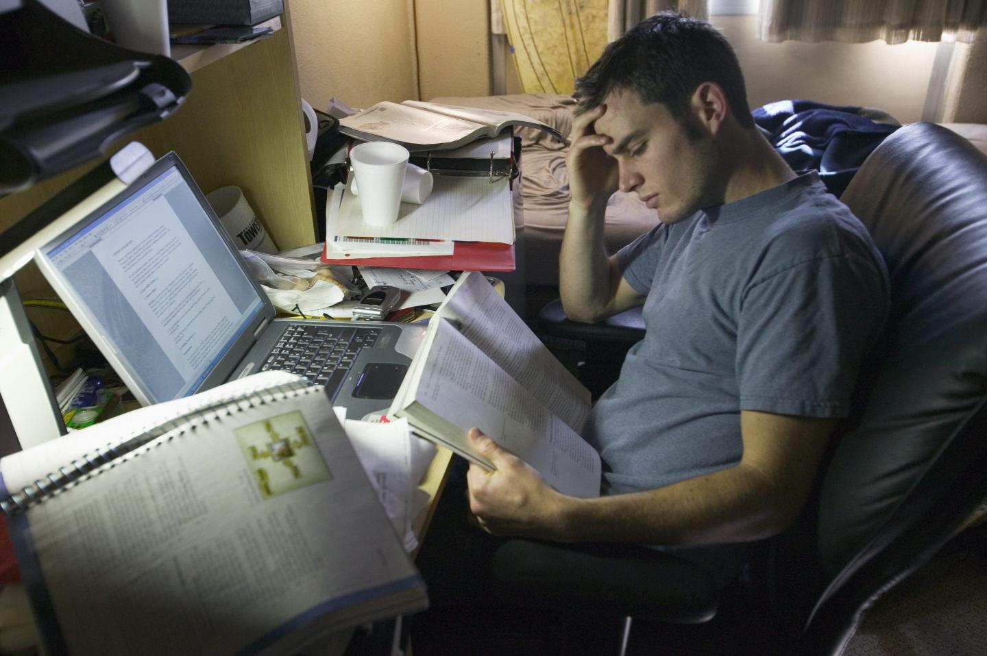 Stressed student