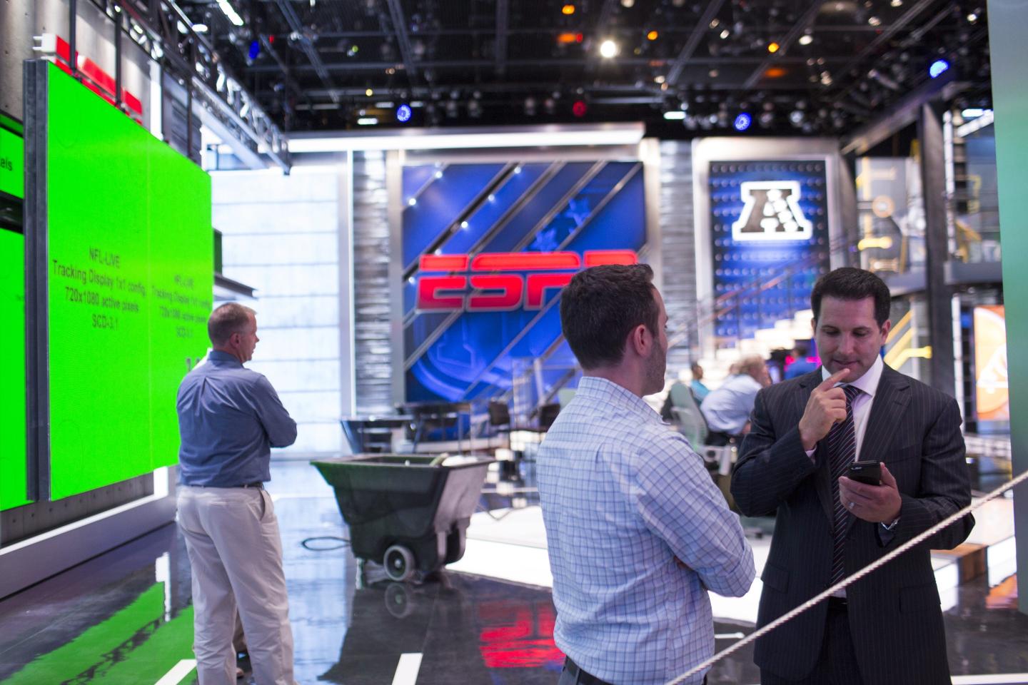 An ESPN studio.
