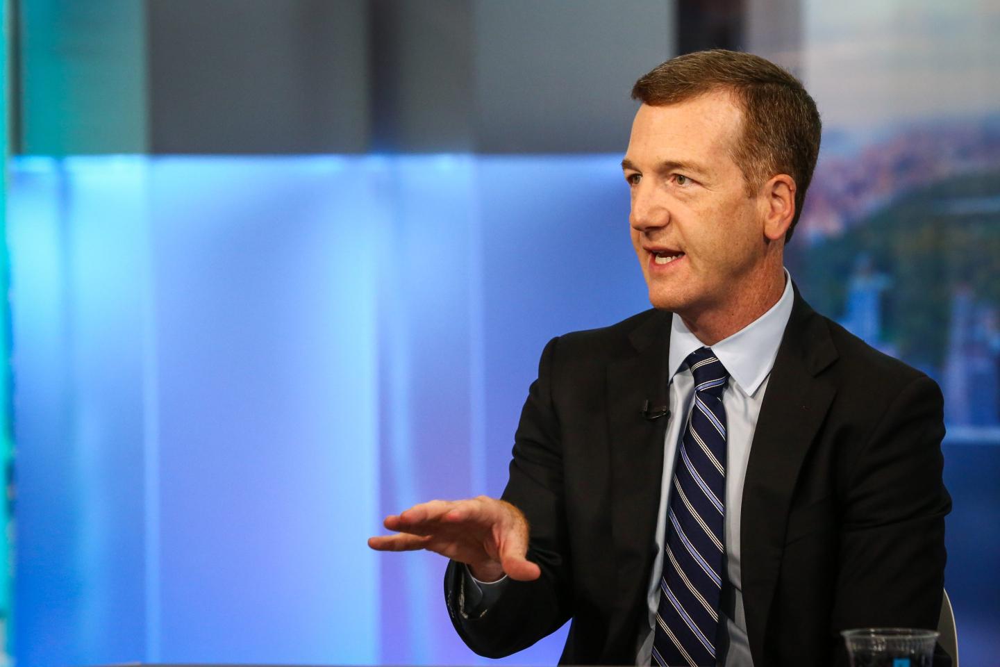 Mike Wilson speaks during a Bloomberg Television interview in New York, U.S., on Tuesday, Aug. 22, 2017.