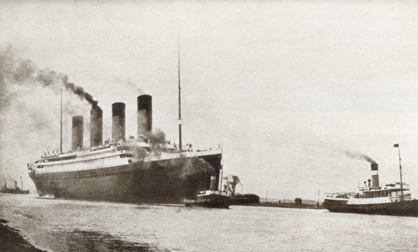 The Titanic before its sinking in 1912.