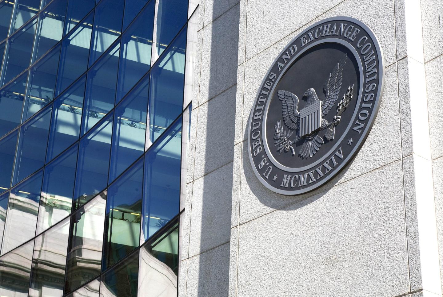 The headquarters building of the U.S. Securities and Exchange Commission (SEC) stands in Washington, D.C., U.S.