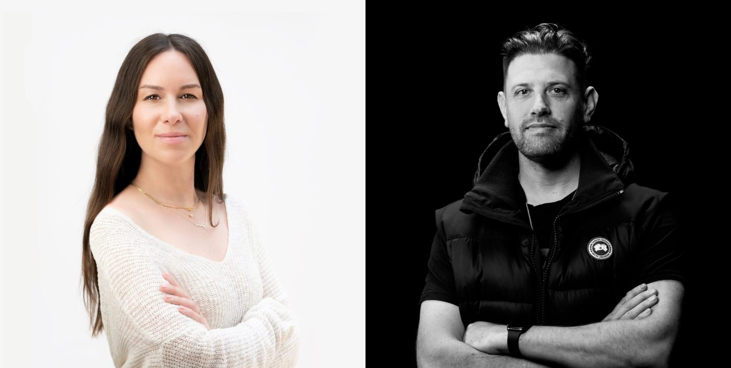 Futureverse cofounders Shara Senderoff (left) and Aaron McDonald.