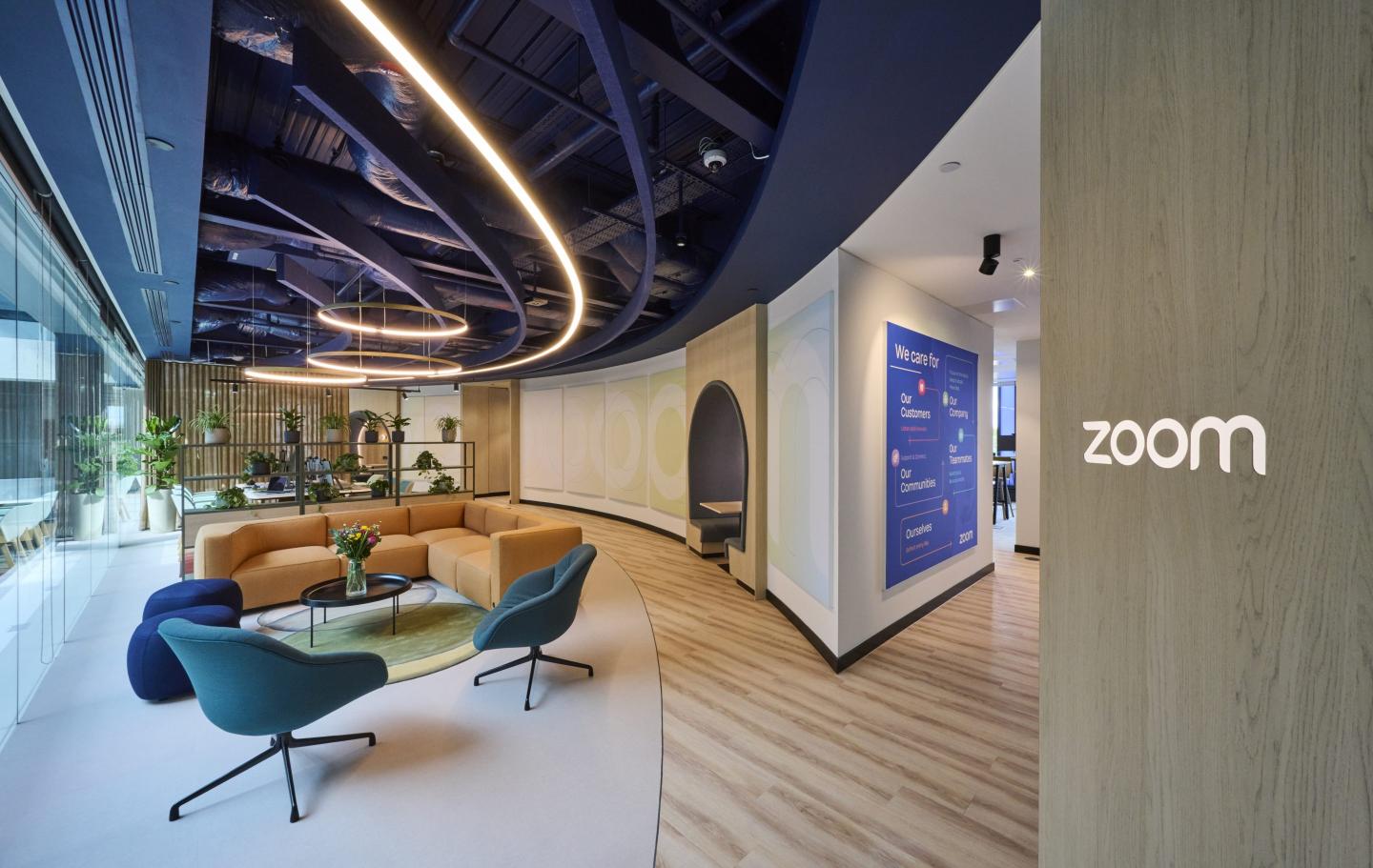Zoom's new London headquarters offers the latest in virtual technology.