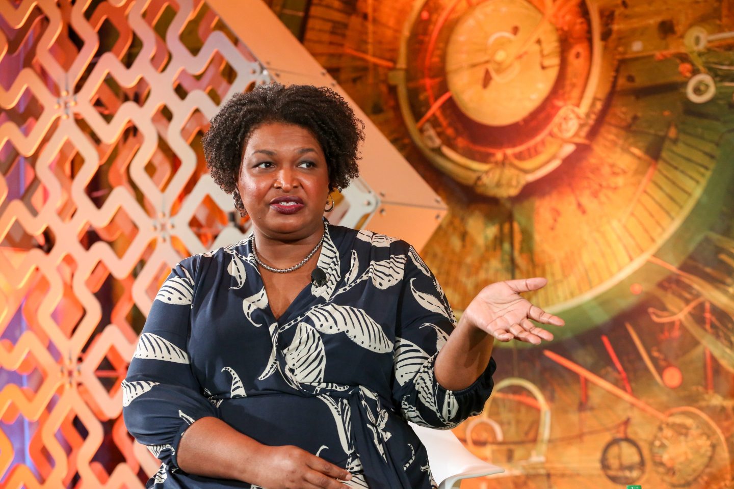 Stacey Abrams appears in interview interview about DEI, electrifying America, and her career as a writer.