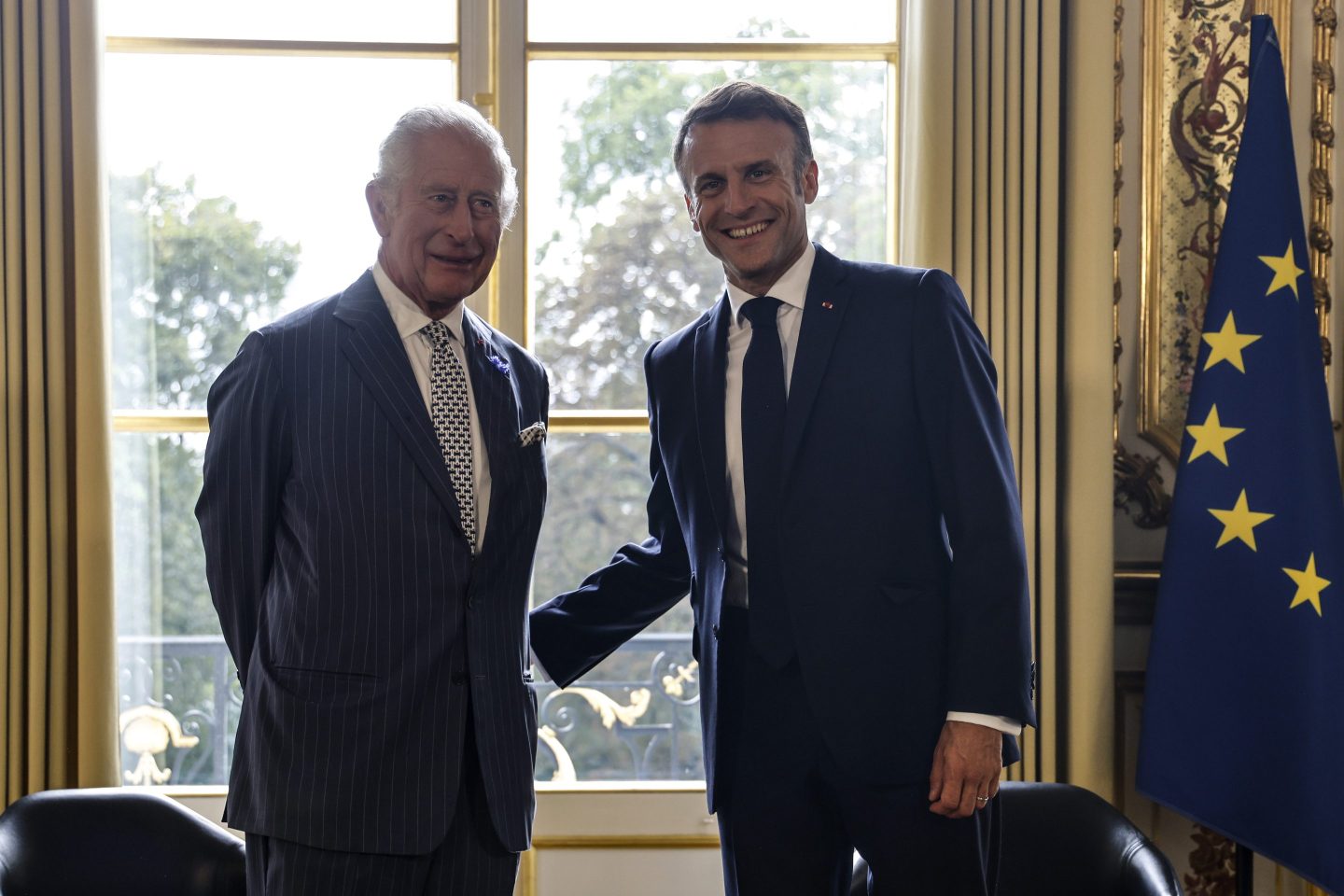 King Charles III, Emmanuel Macron