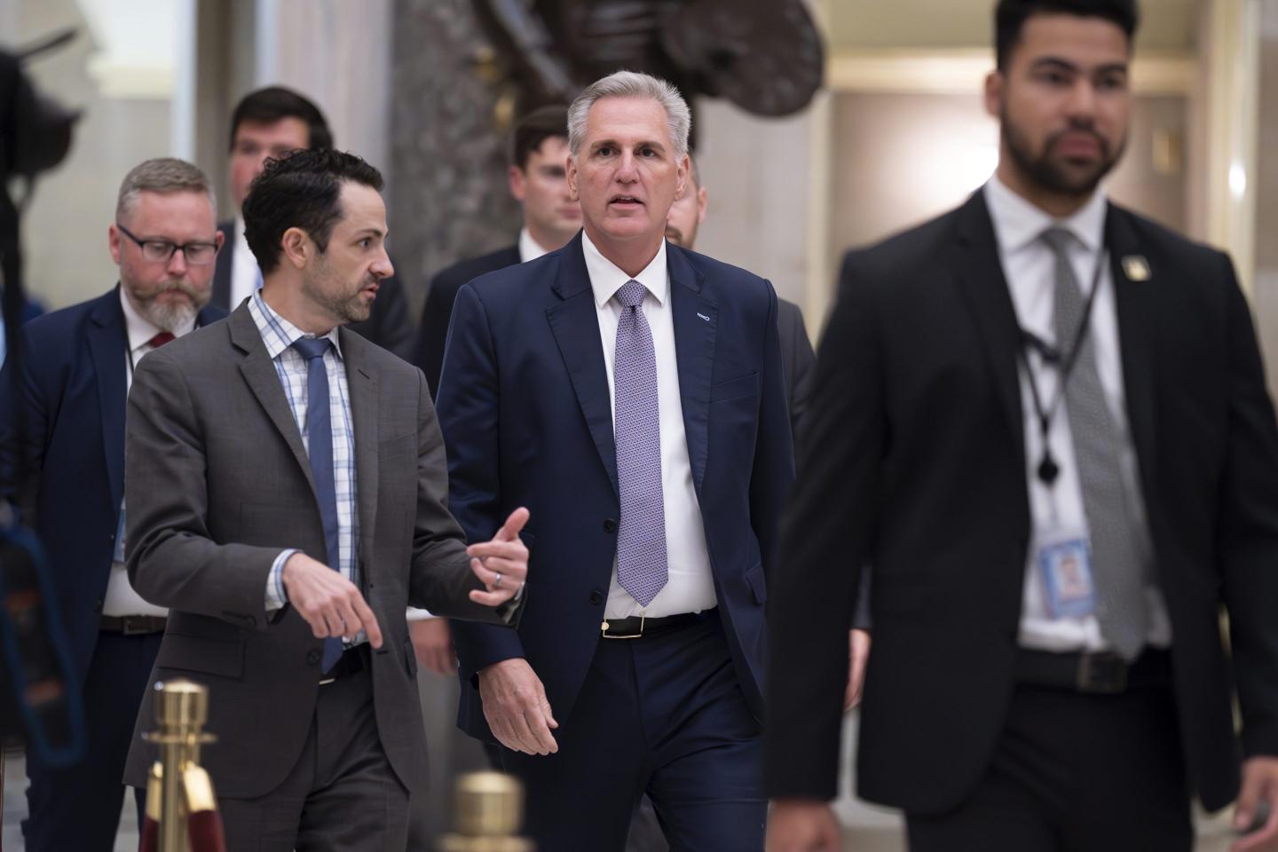 House Speaker McCarthy refuses to take up Senate bill to avert government shutdown, virtually guaranteeing one