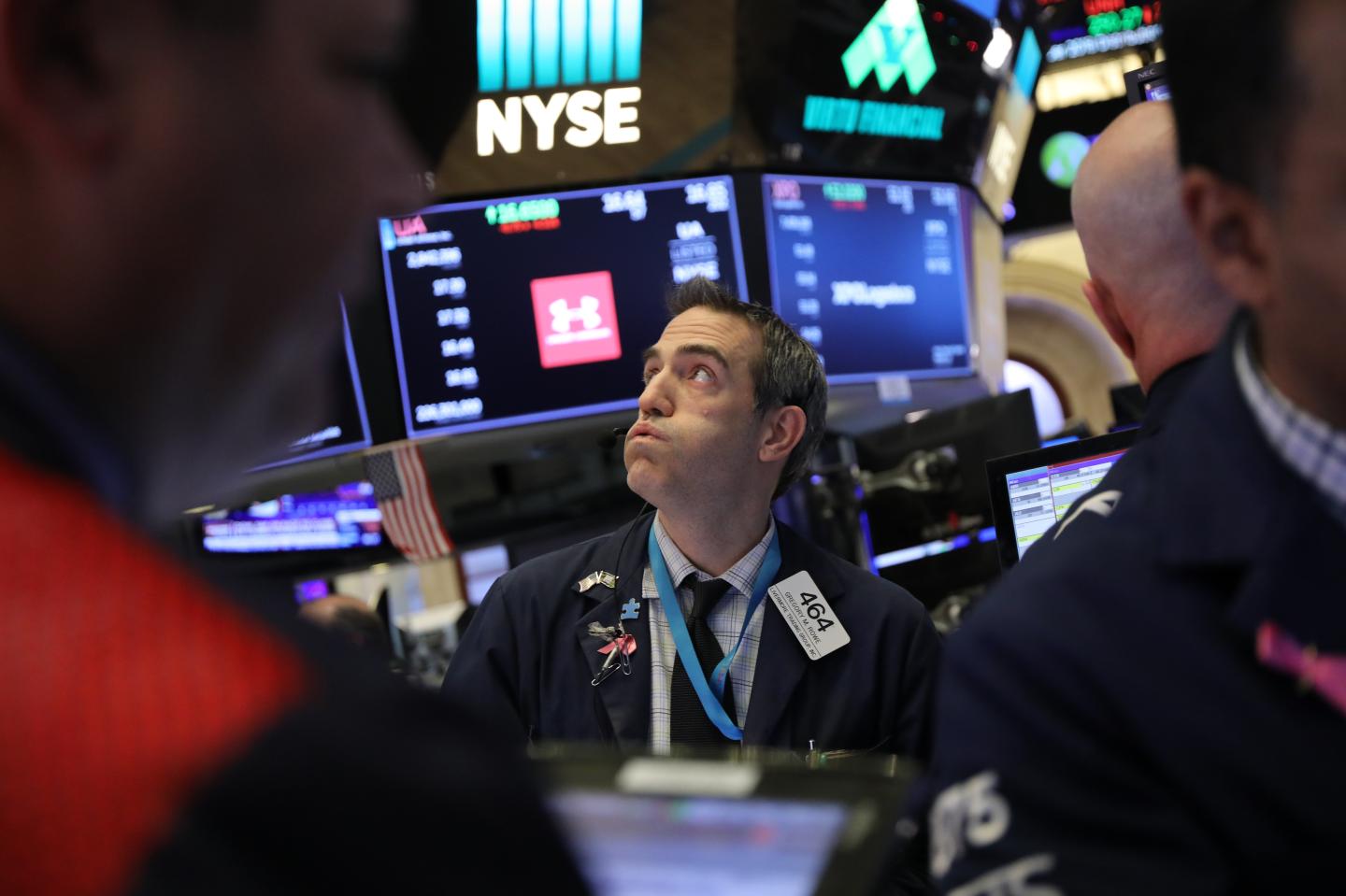 traders at the New York Stock Exchange