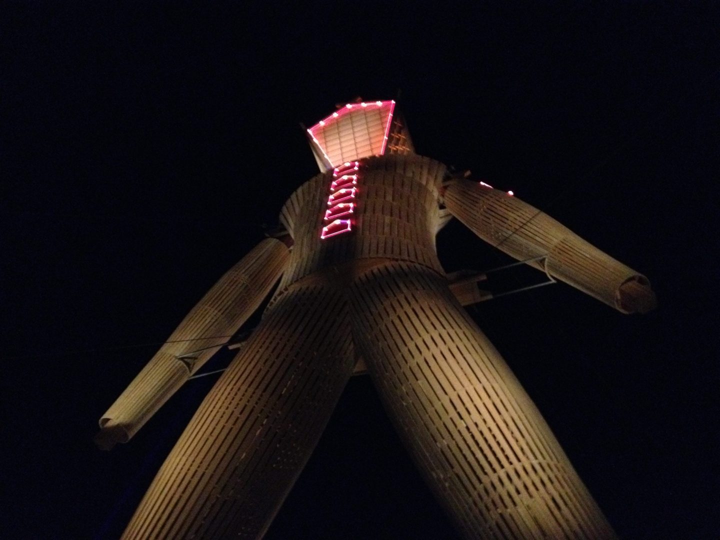 Burning Man in 2014, when rain and mud did not mar the event.