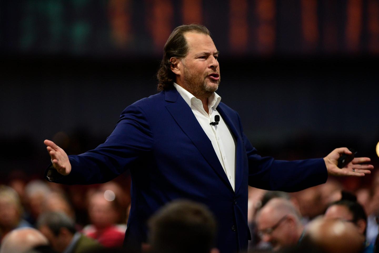 Marc Benioff, co-chief executive officer of Salesforce