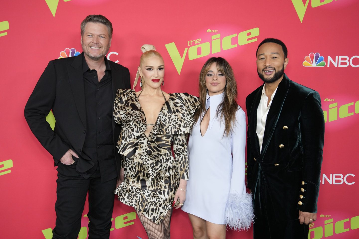 Blake Shelton, Gwen Stefani, Camila Cabello, John Legend