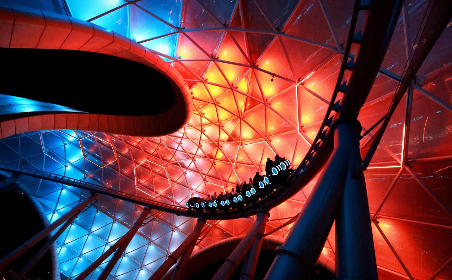 Disney World's recently opened "Tron Lightcycle Run"