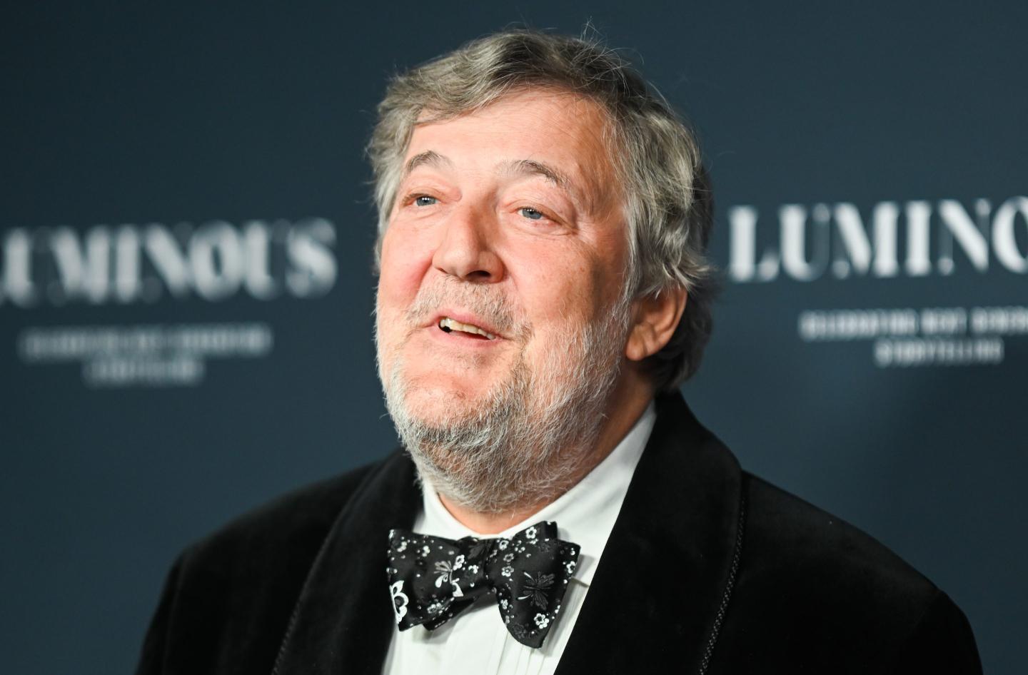 Stephen Fry attends the BFI London Film Festival Luminous Gala at The Londoner Hotel on September 29, 2022 in London, England.