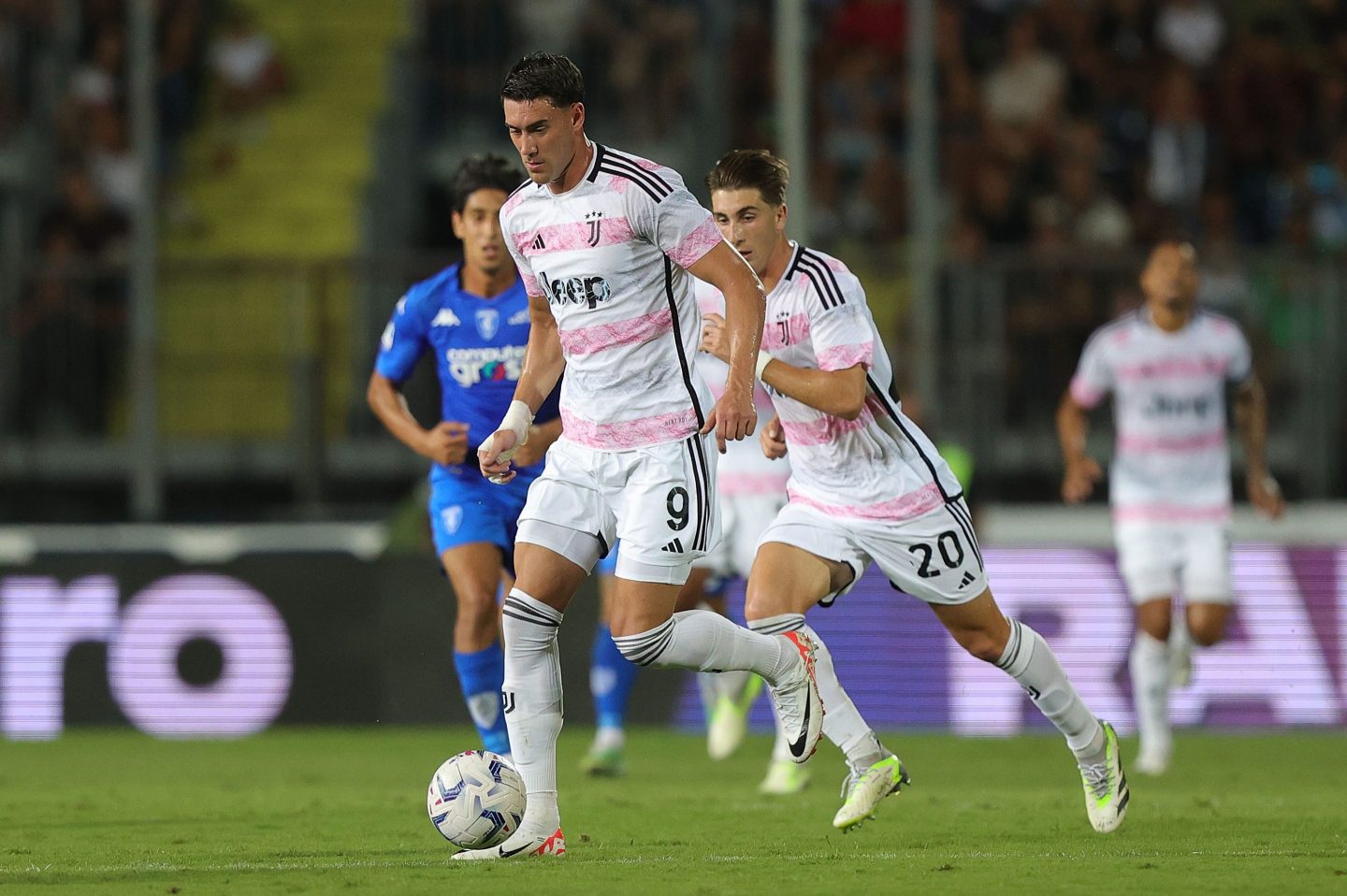 soccer players from juventus team on a field