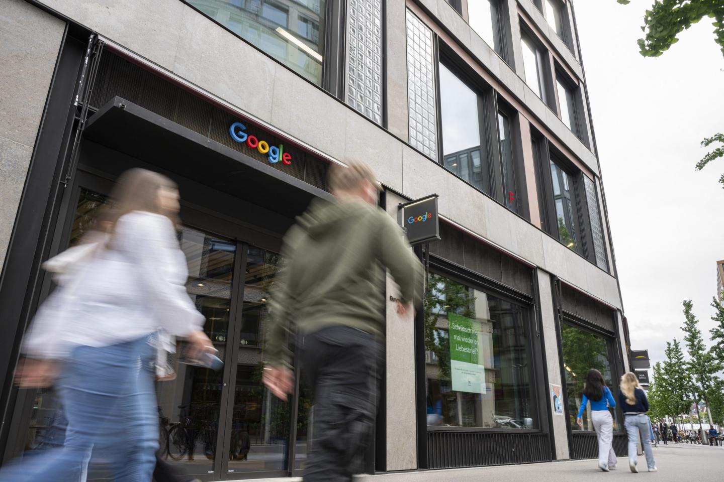 The Google office in the Europaallee district of Zurich, on Sept. 19, 2023. With demand in the Swiss financial hub stoked in part by a Google hiring spree, apartments in the central Zurich district are being listed at near record levels of more than €18,000 ($19,000) per square meter, more than double London. 