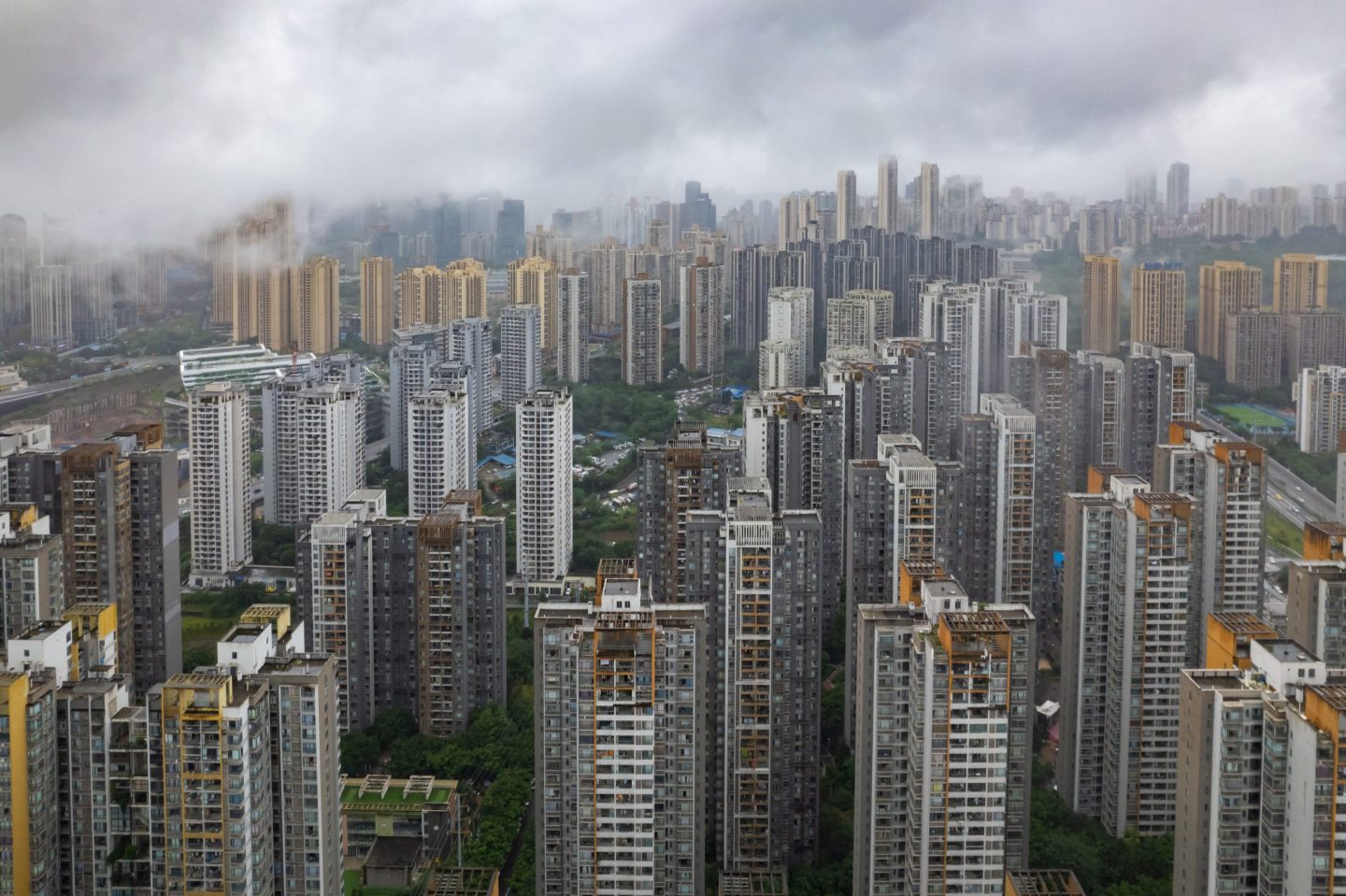 Residential buildings in Chongqing, in southwest China.