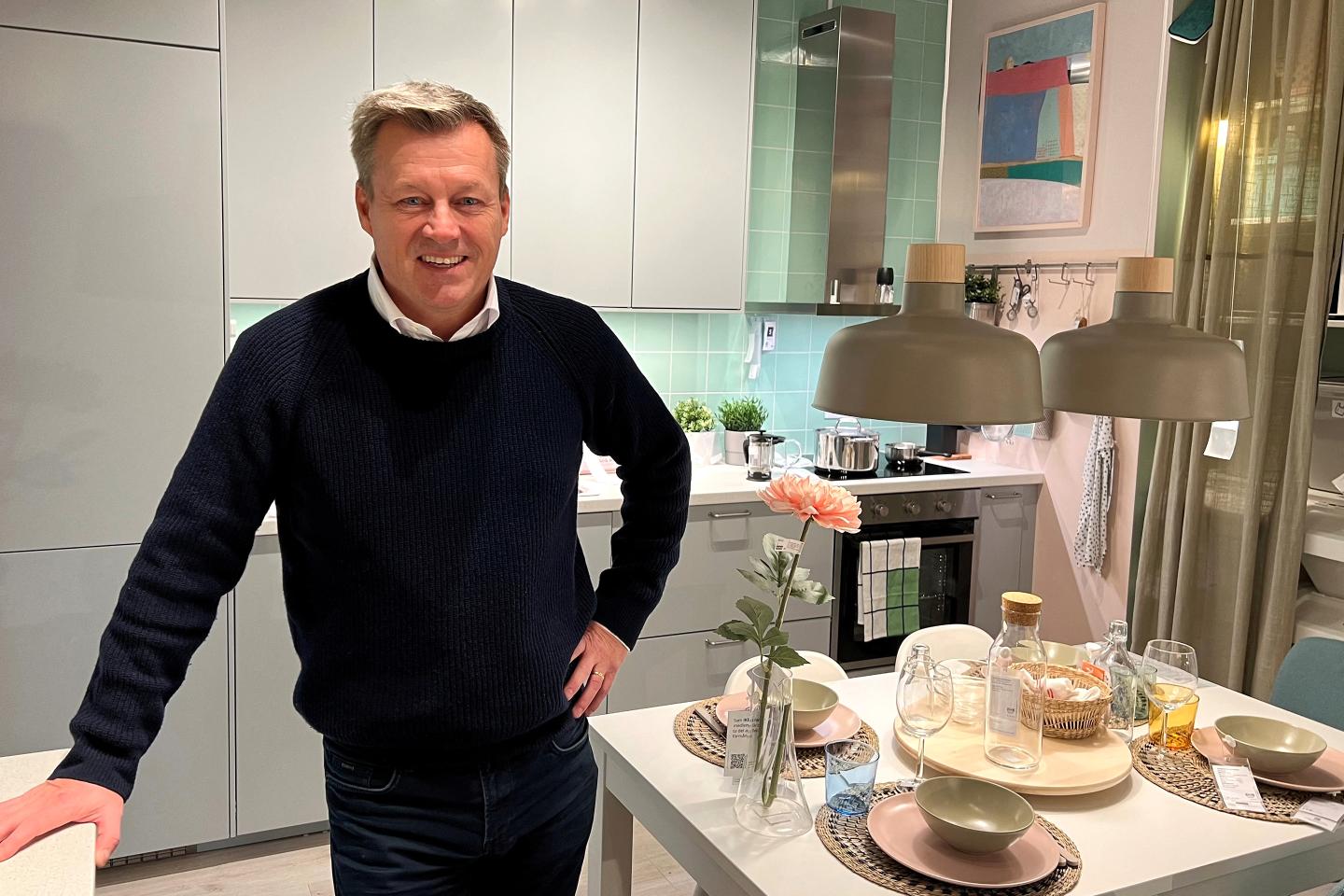 Ingka Group CEO Jesper Brodin at an Ikea center store in Stockholm in February 2023.