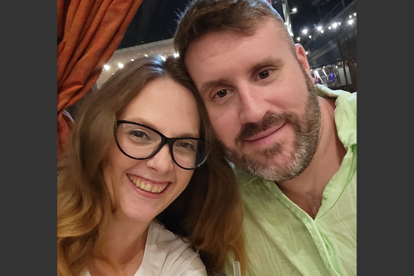 Marti and Jacob Fuerst on his 40th birthday.