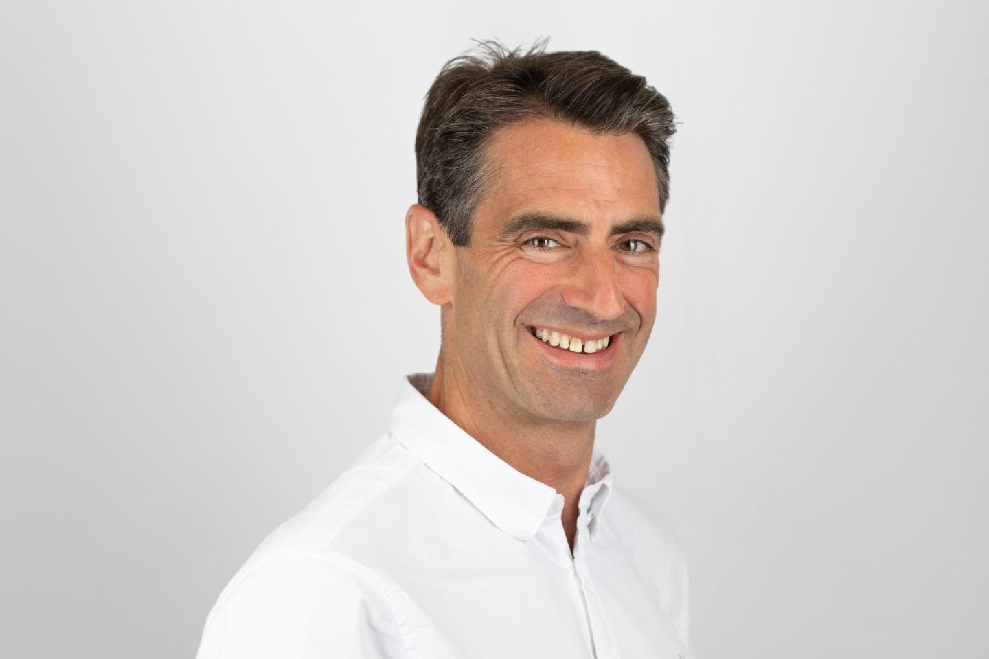 Portrait of Matt Prebble on white background.