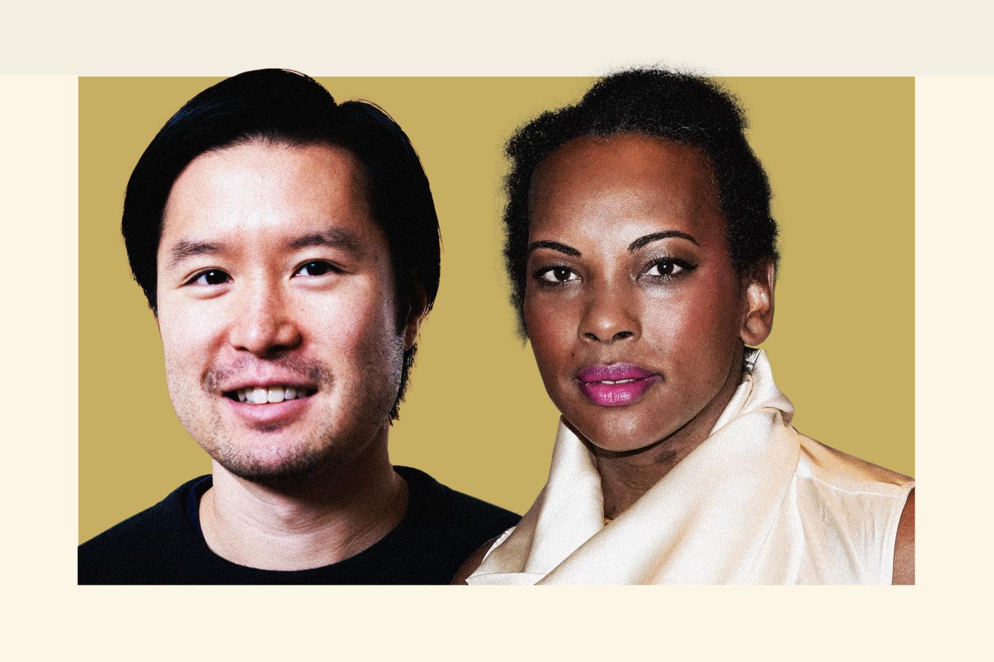 Portraits of Eric Bahn and Sarah Kunst.
