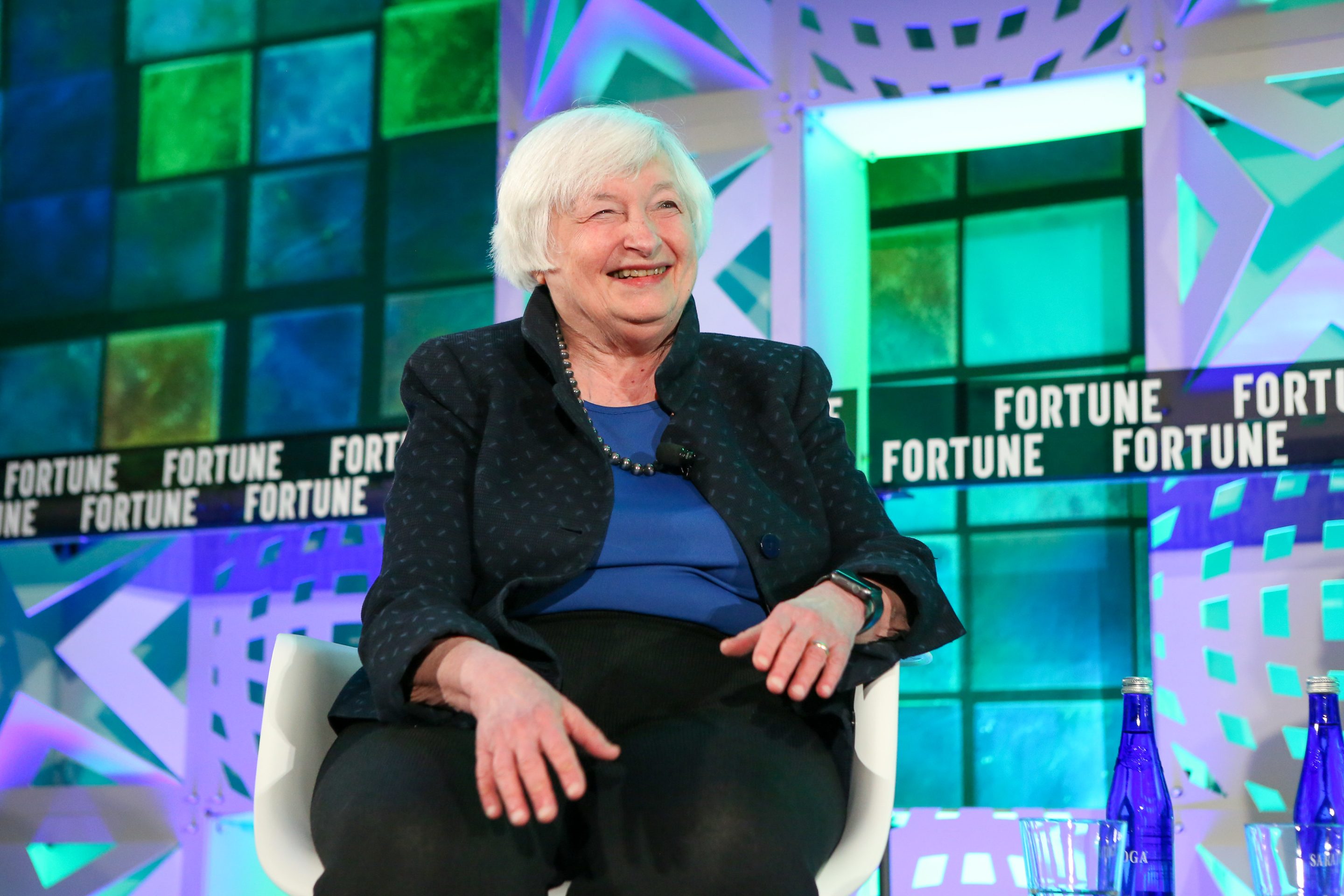 Secretary of the Treasury Janet Yellen in an interview with Fortune CEO Alan Murray at the Fortune CEO Initiative on Oct. 3, 2023.