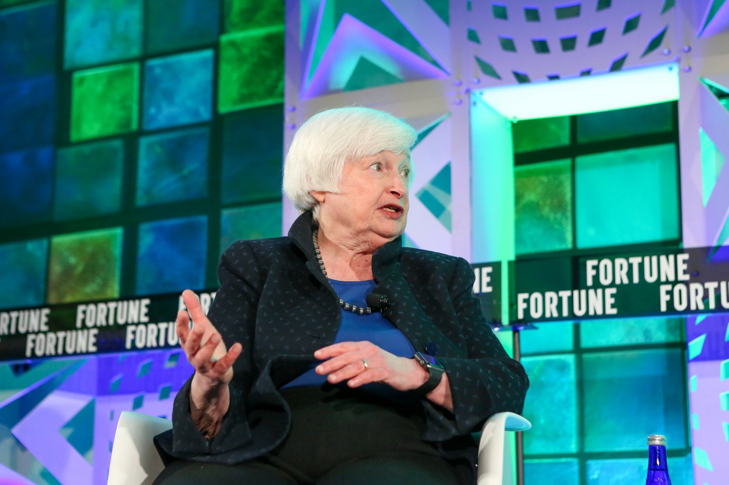 Treasury Secretary Janet Yellen at Fortune's CEO Initiative conference in 2023.