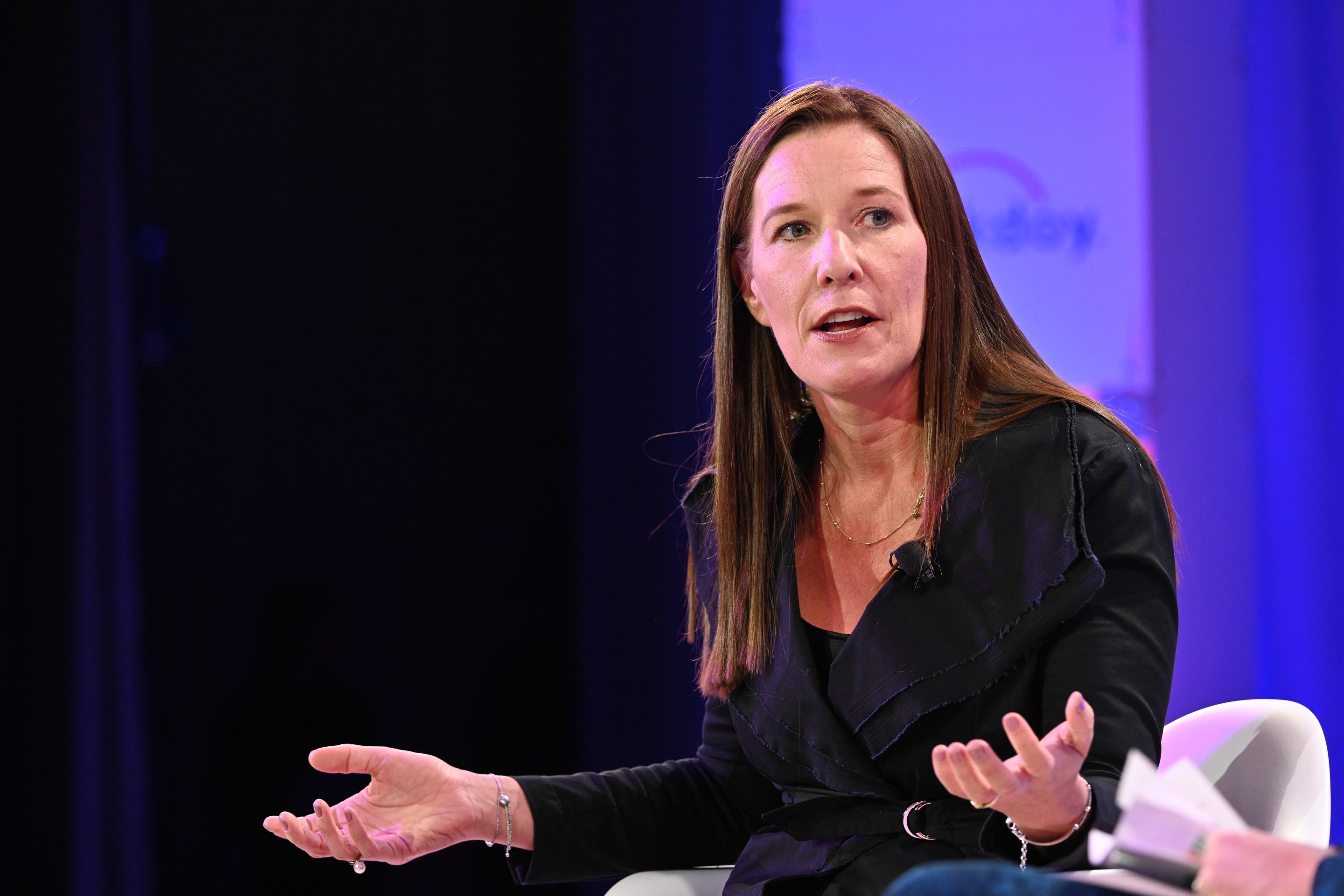 Walmart International president and CEO Kathryn McLay speaks at Fortune Most Powerful Women Summit on Oct. 10, 2023.