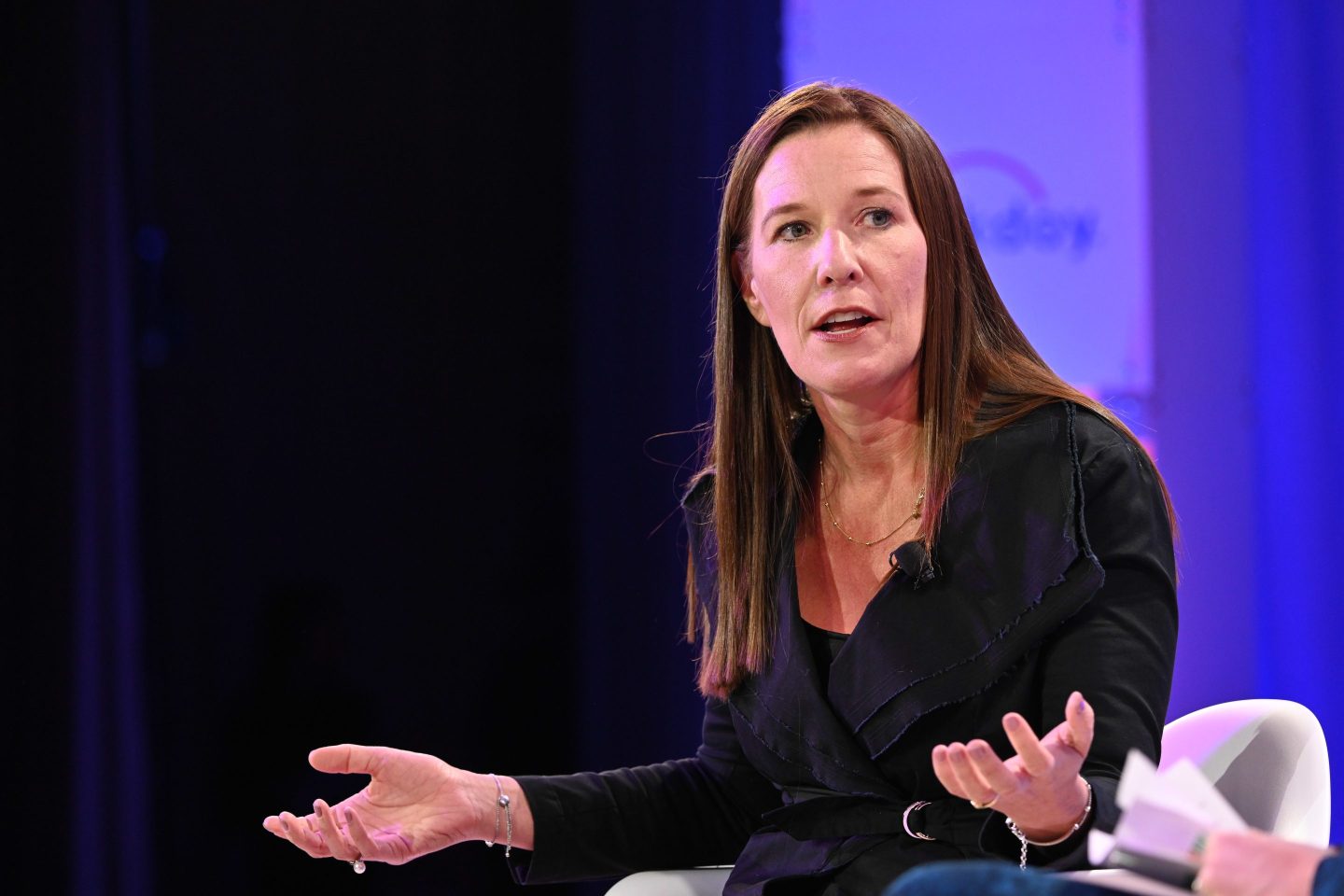 Walmart International president and CEO Kathryn McLay speaks at Coins2Day Most Powerful Women Summit on Oct. 10, 2023.