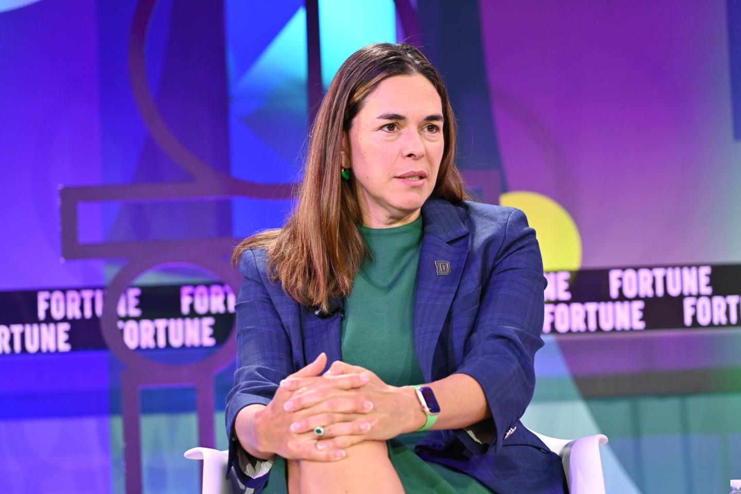 Sian Beilock onstage at Fortune's MPW Summit in Laguna Niguel, Calif.