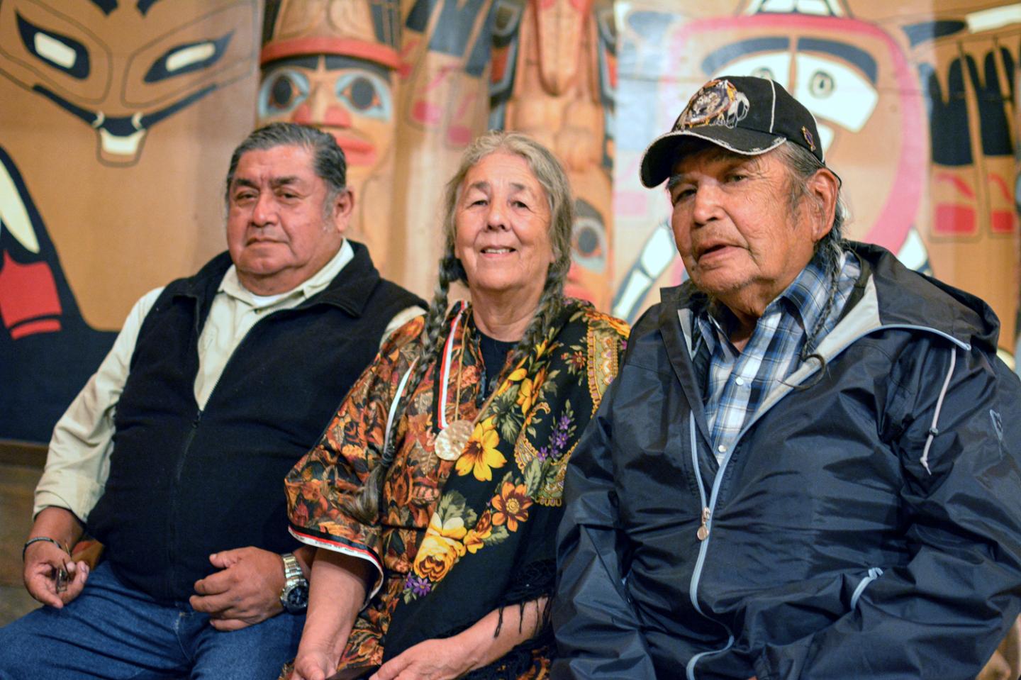 Wilbur Slockish, left, Carol Logan, center, and Johnny Jackson