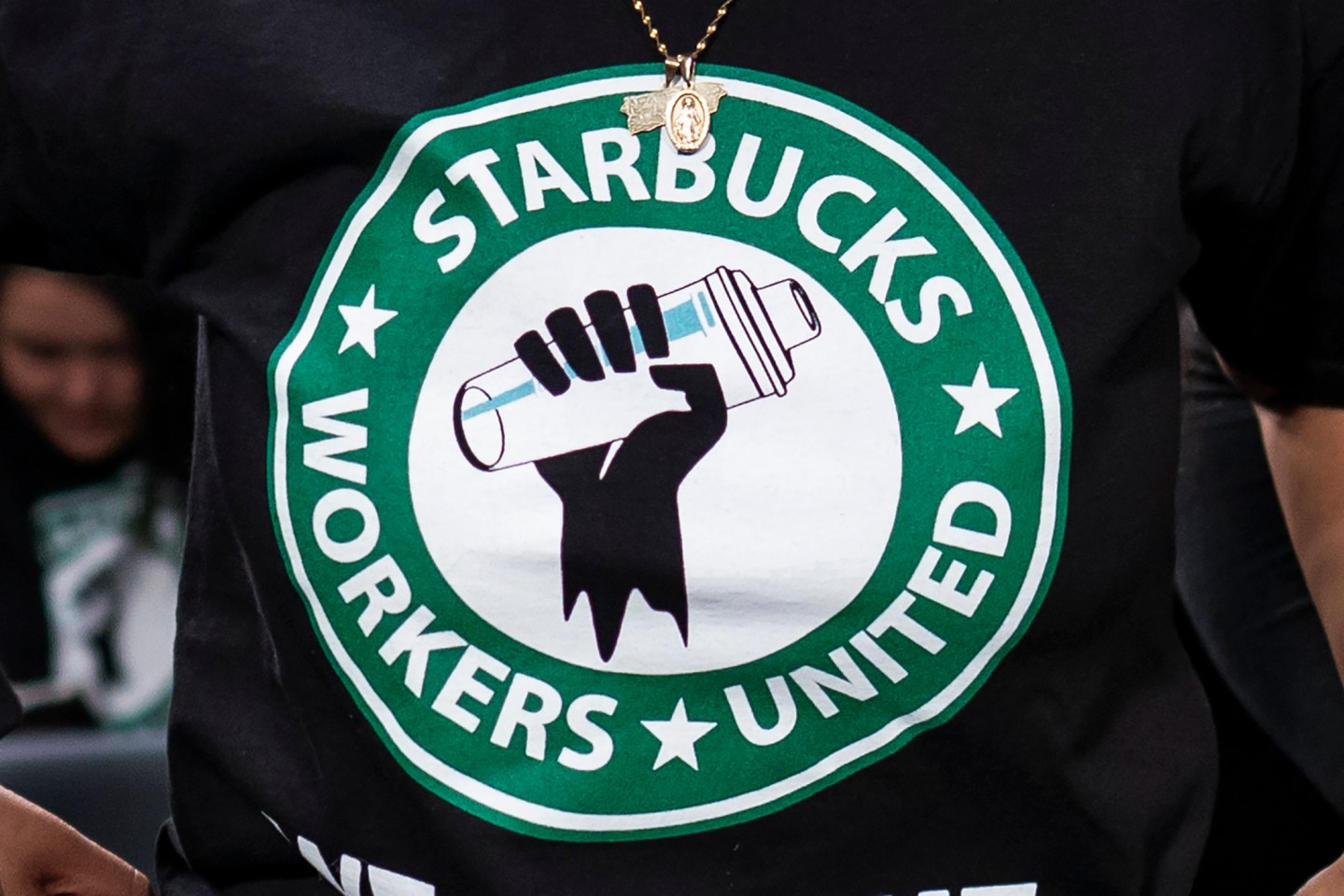 Starbucks sued the union organizing its workers Wednesday, saying a pro-Palestine social media post from a union account early in the Israel-Hamas war angered hundreds of customers and damaged its reputation.