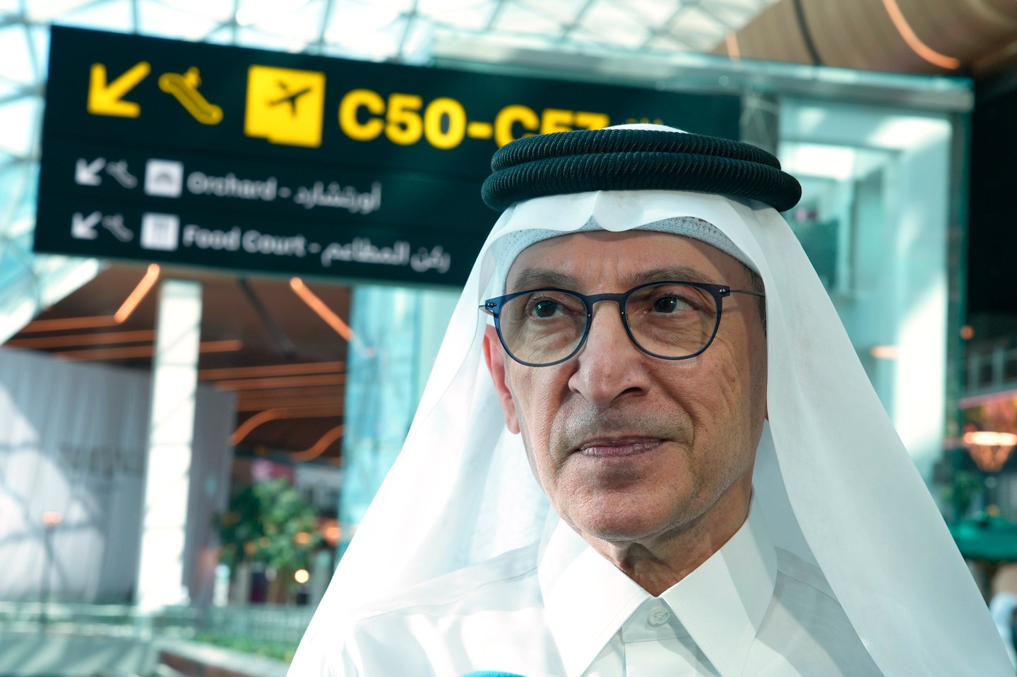 Akbar Al Baker in Qatar's Hamad International Airport in November 2022.