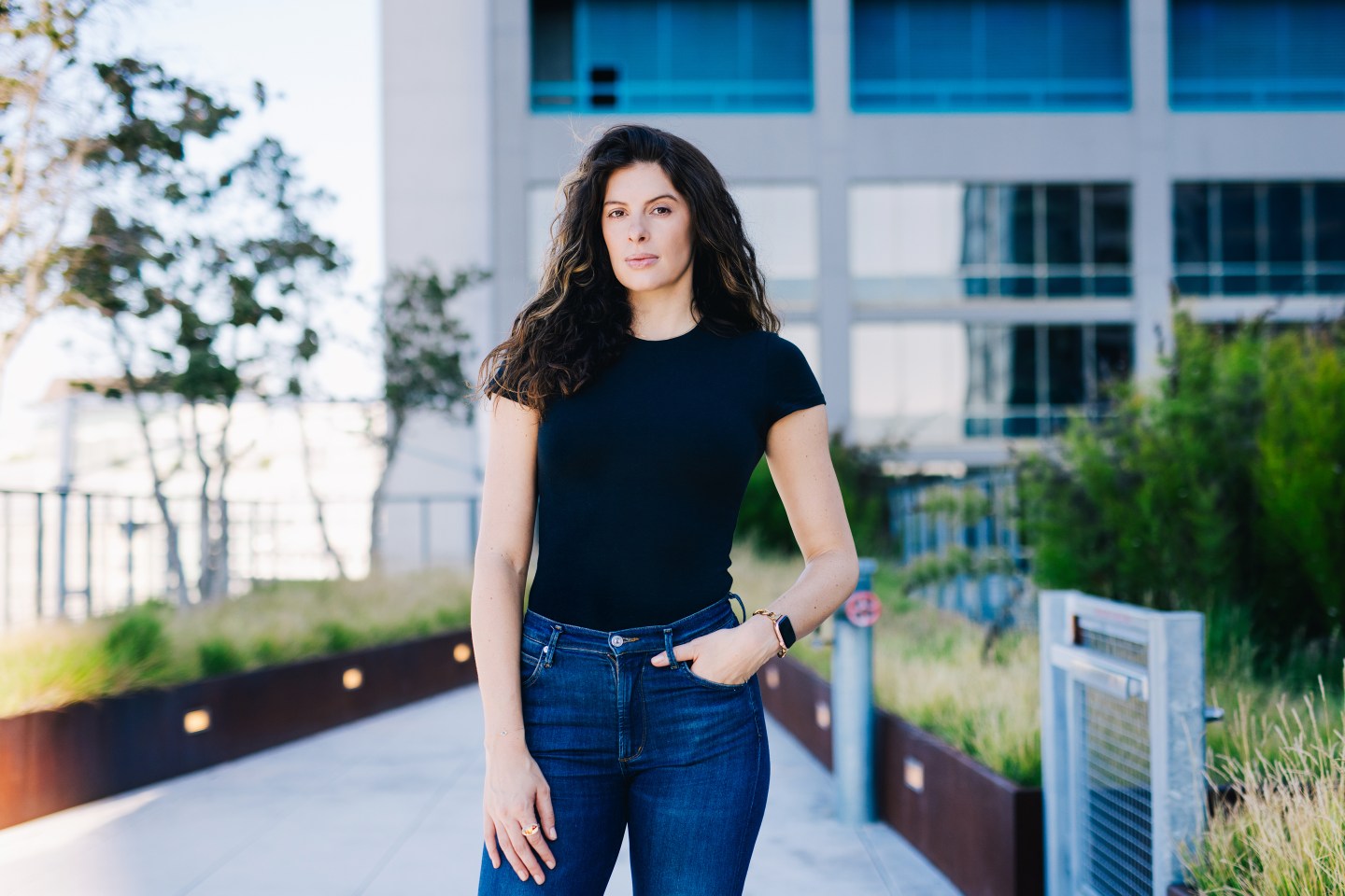 Alexandra Rogers photographed at her home in San Francisco on Oct. 4, 2023.