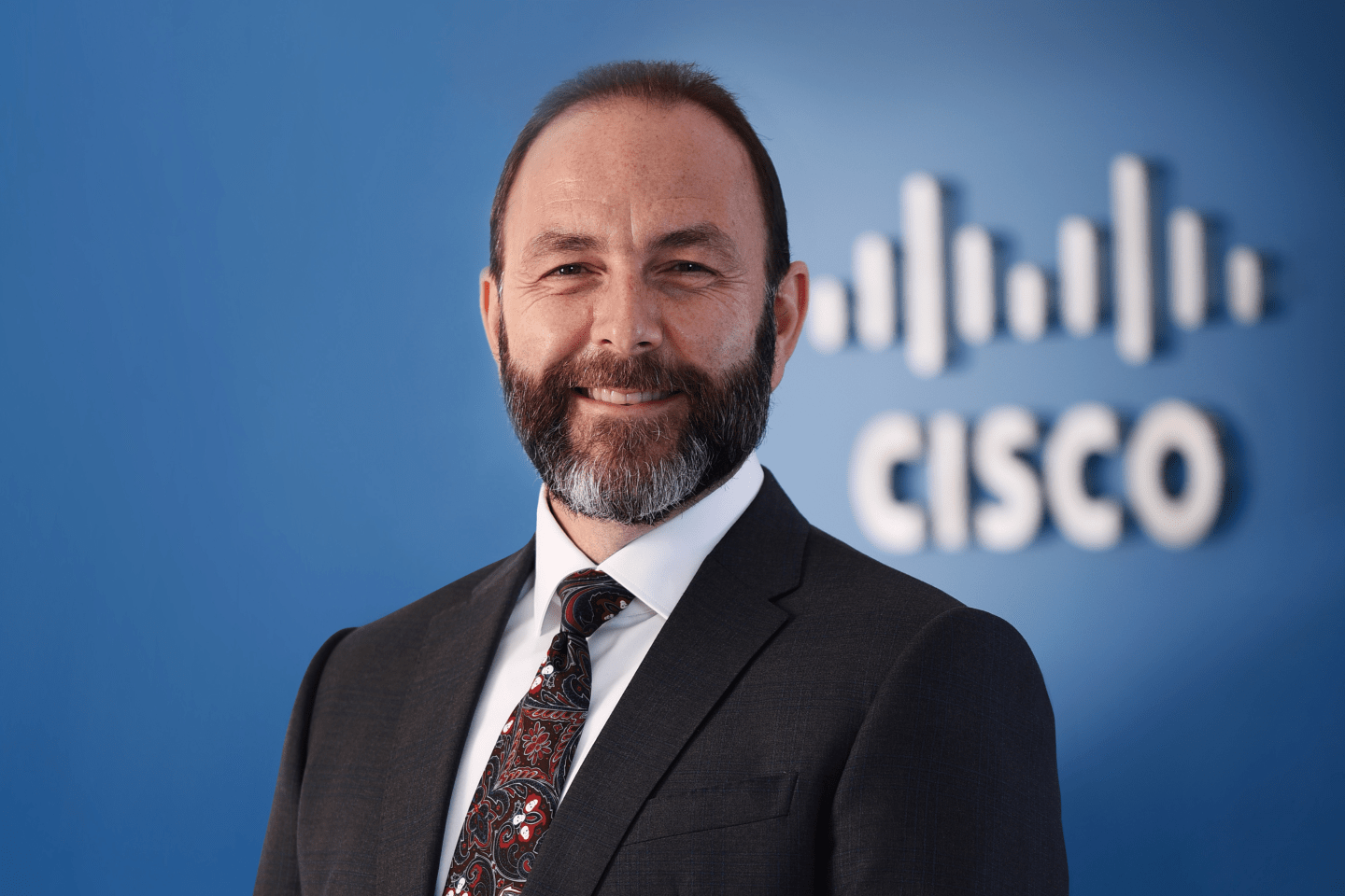 Cisco's David Meads smiling at the camera