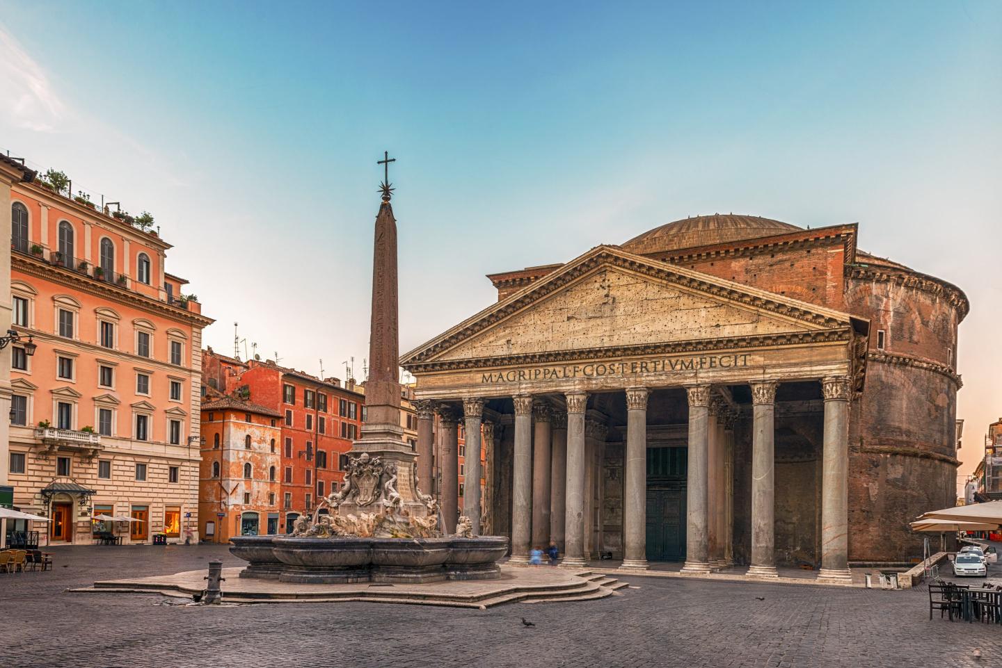 Pantheon and fountain in Rome