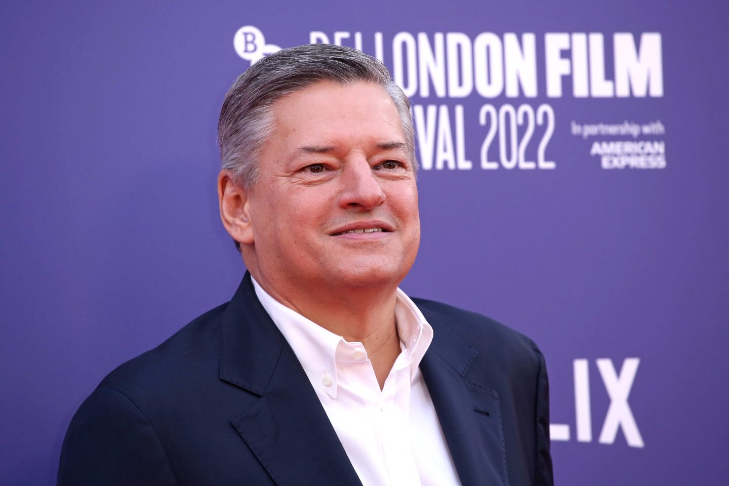 LONDON, ENGLAND &#8211; OCTOBER 15: Chief Content Officer of Netflix, Ted Sarandos attends the &#8220;Guillermo Del Toro&#8217;s Pinocchio&#8221; world premiere during the 66th BFI London Film Festival at The Royal Festival Hall on October 15, 2022 in London, England. (Photo by Lia Toby/Getty Images for BFI)