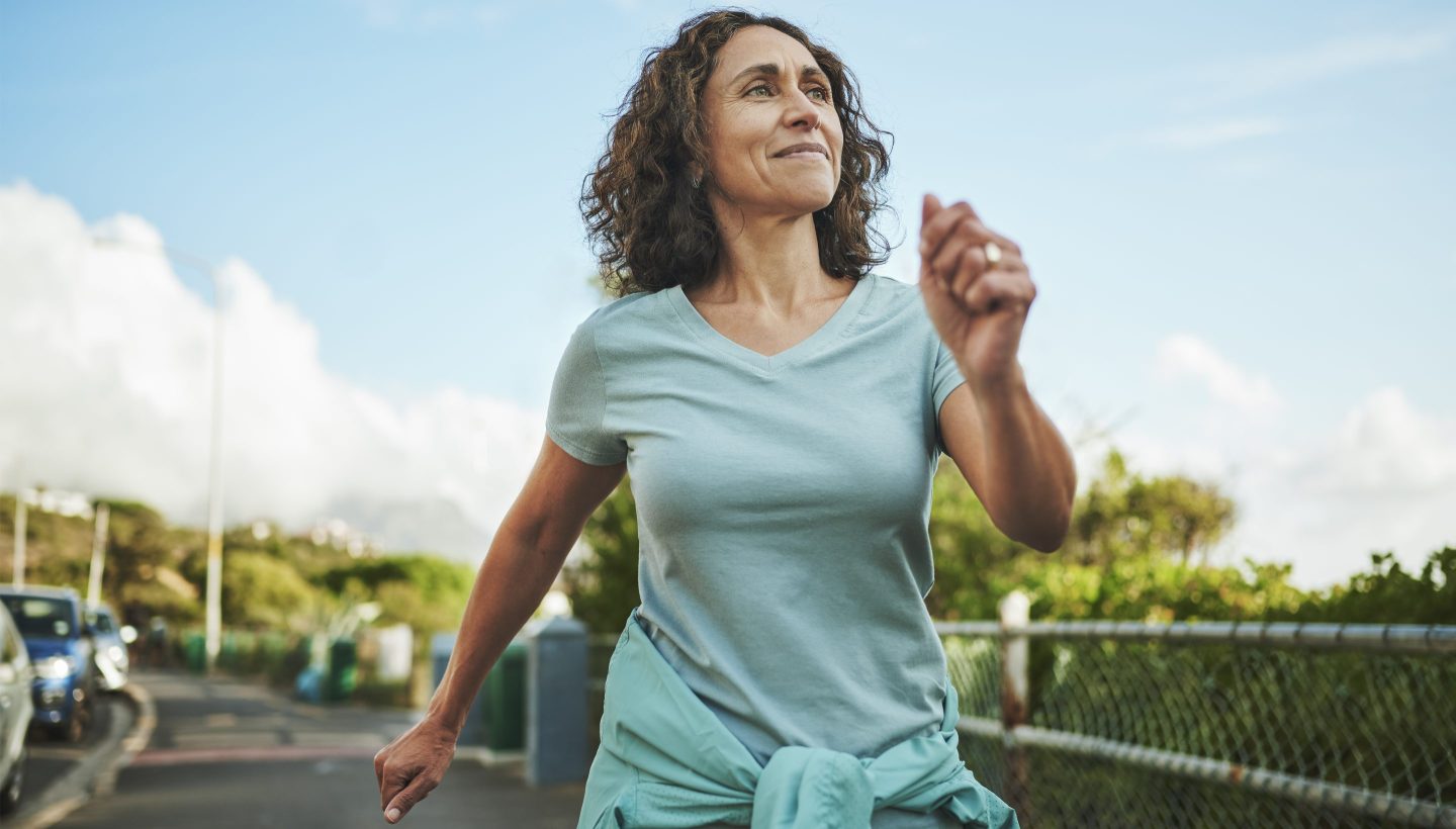 Photo of a woman walking