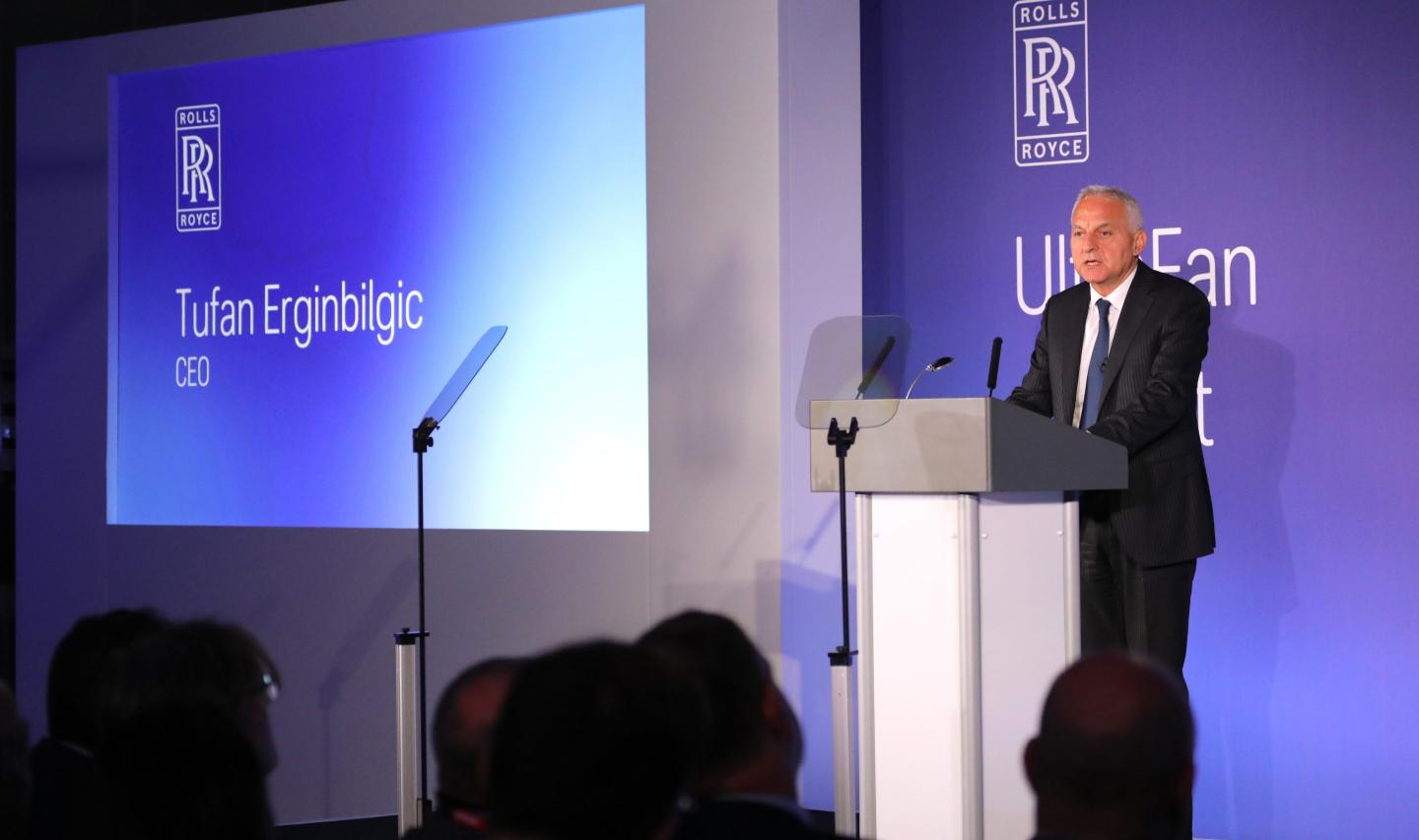Photo of Tufan Erginbilgic speaking