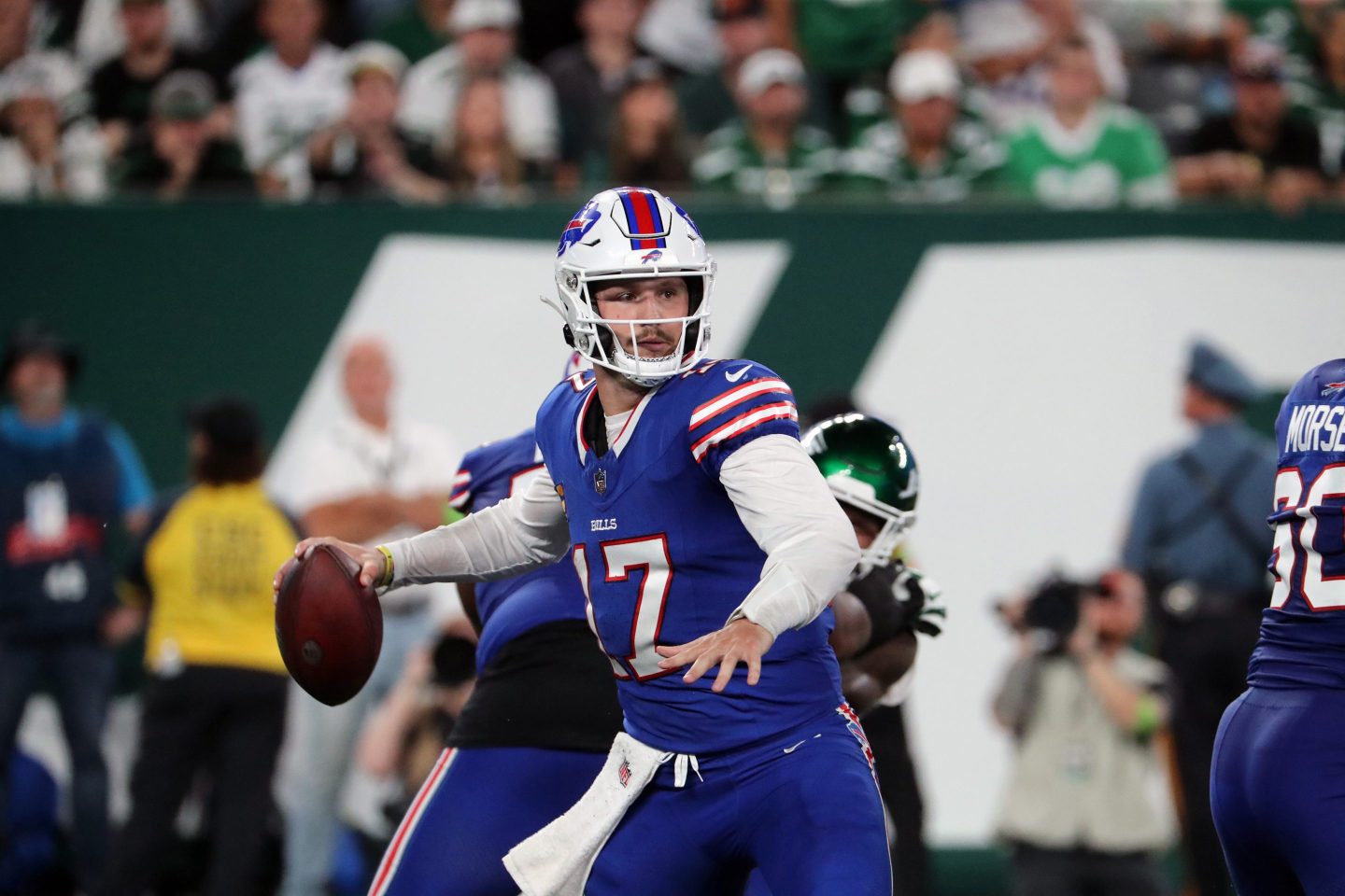 Josh Allen and the Buffalo Bills will kick off Week Five action at 9:30 a.m. ET.