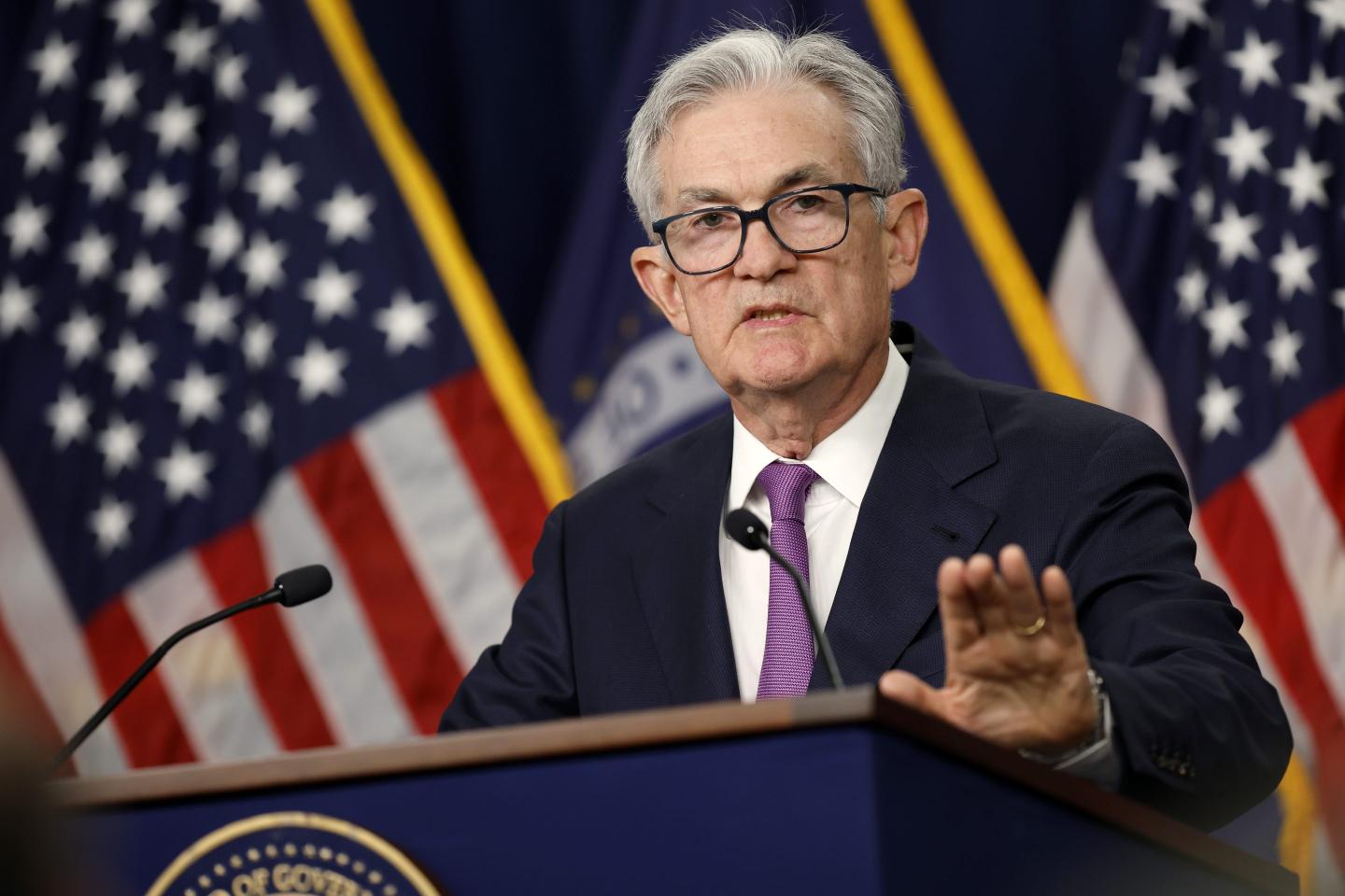 The Fed looks set to hold interest rates steady next month, but there is ‘a very substantial risk’ it will hike them again later