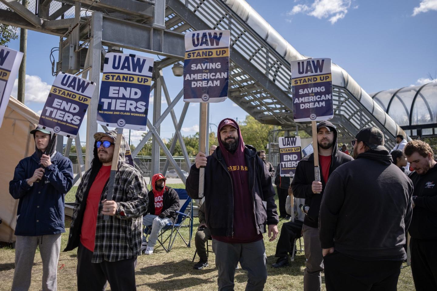 Auto workers add to Ford’s pain by walking out of its largest and most profitable plant as part of a plan to create ‘industrial chaos’