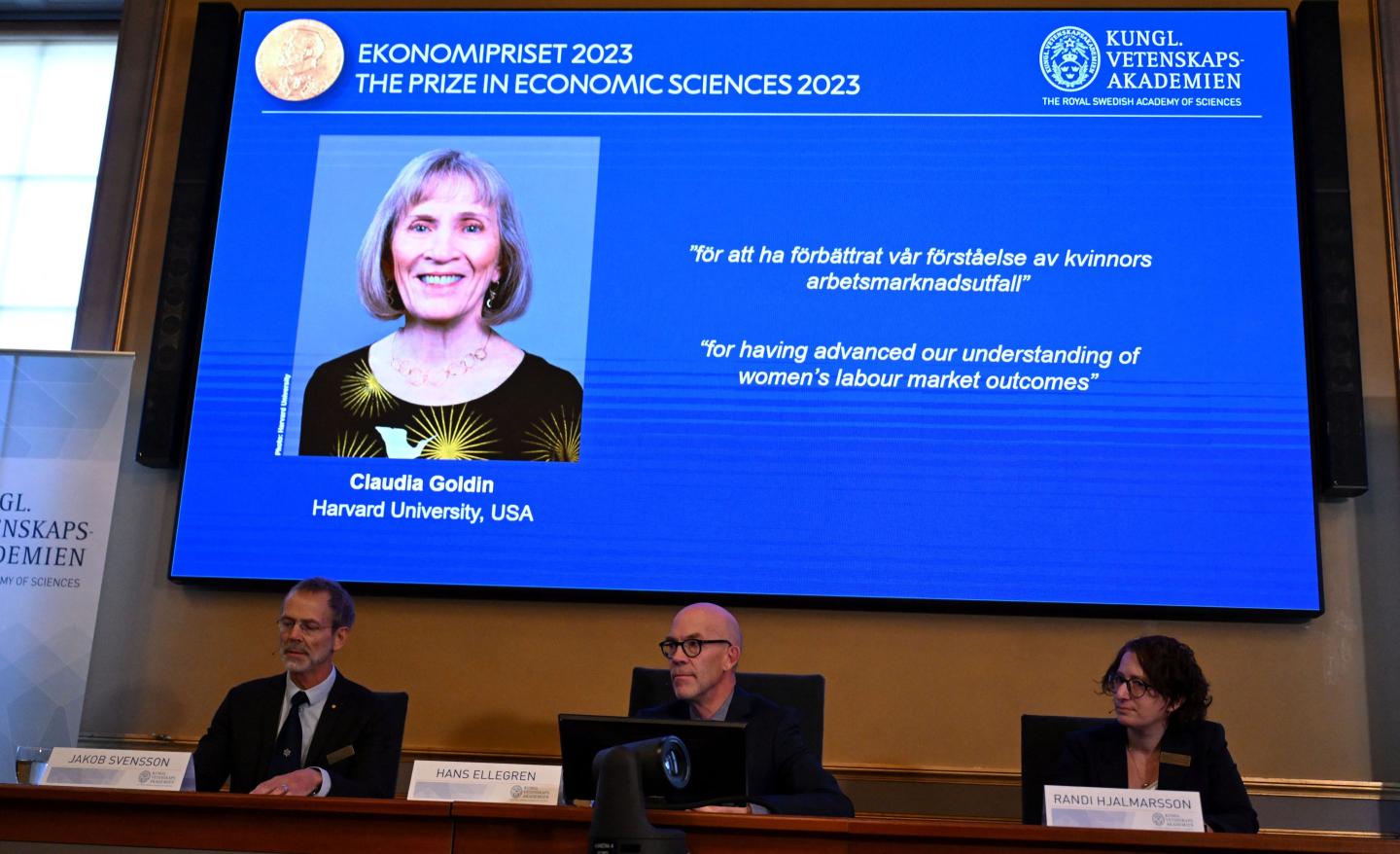 Claudia Goldin becomes the third woman to receive the Nobel Prize in economics for her research into gender pay gaps