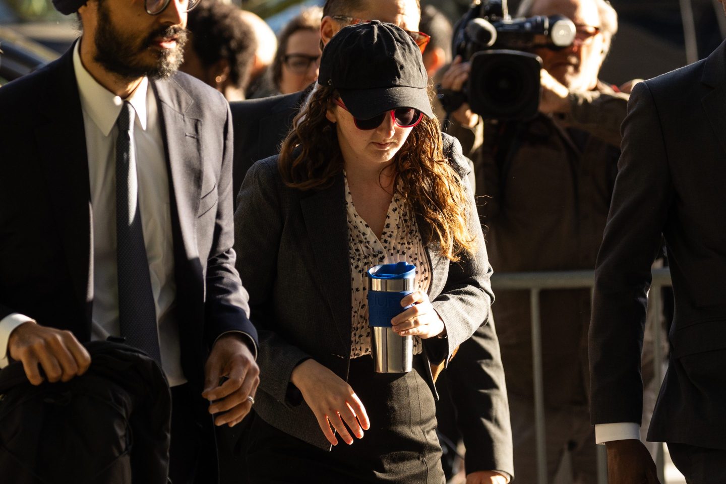 Caroline Ellison arrives at court