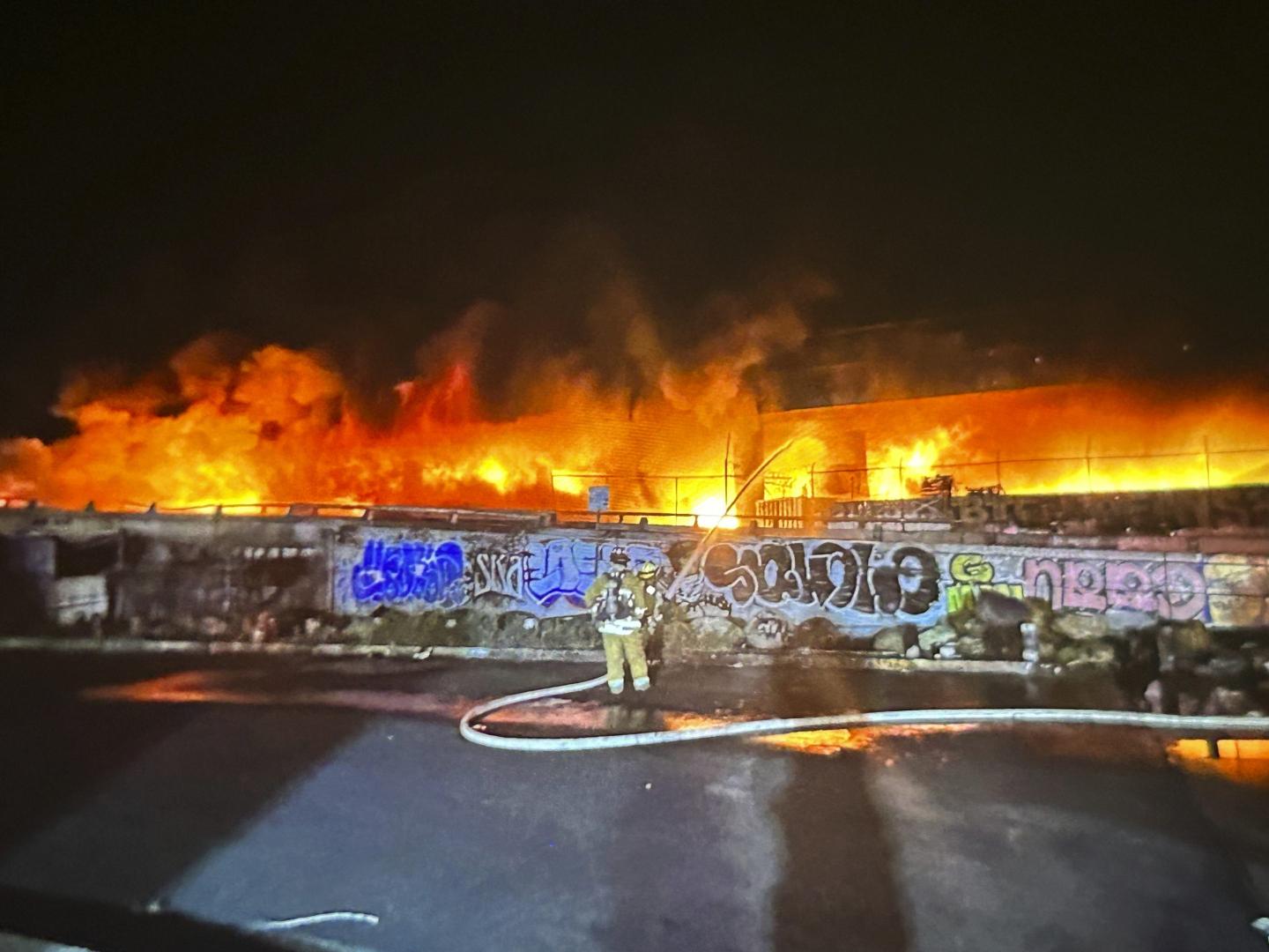 LA Freeway Fire