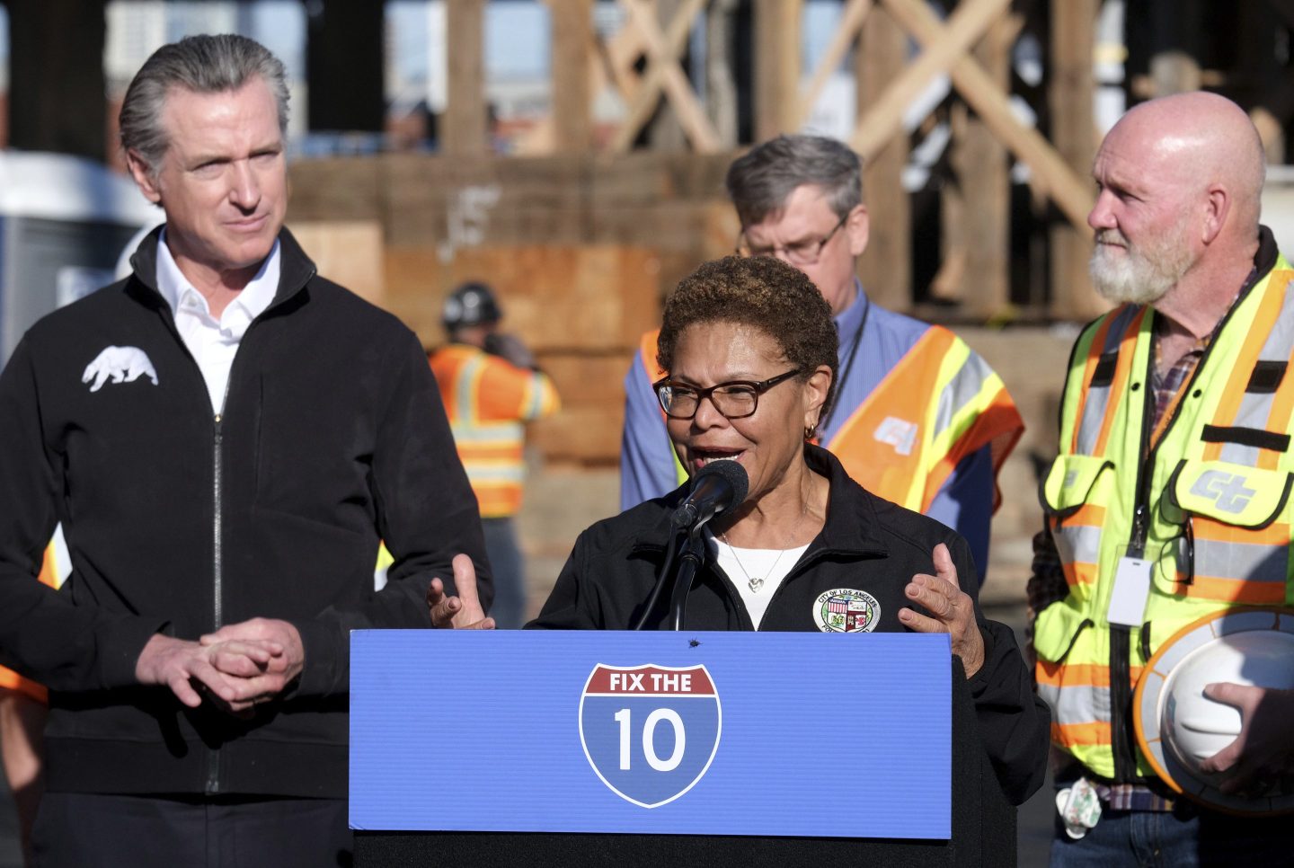Gavin Newsom, Karen Bass