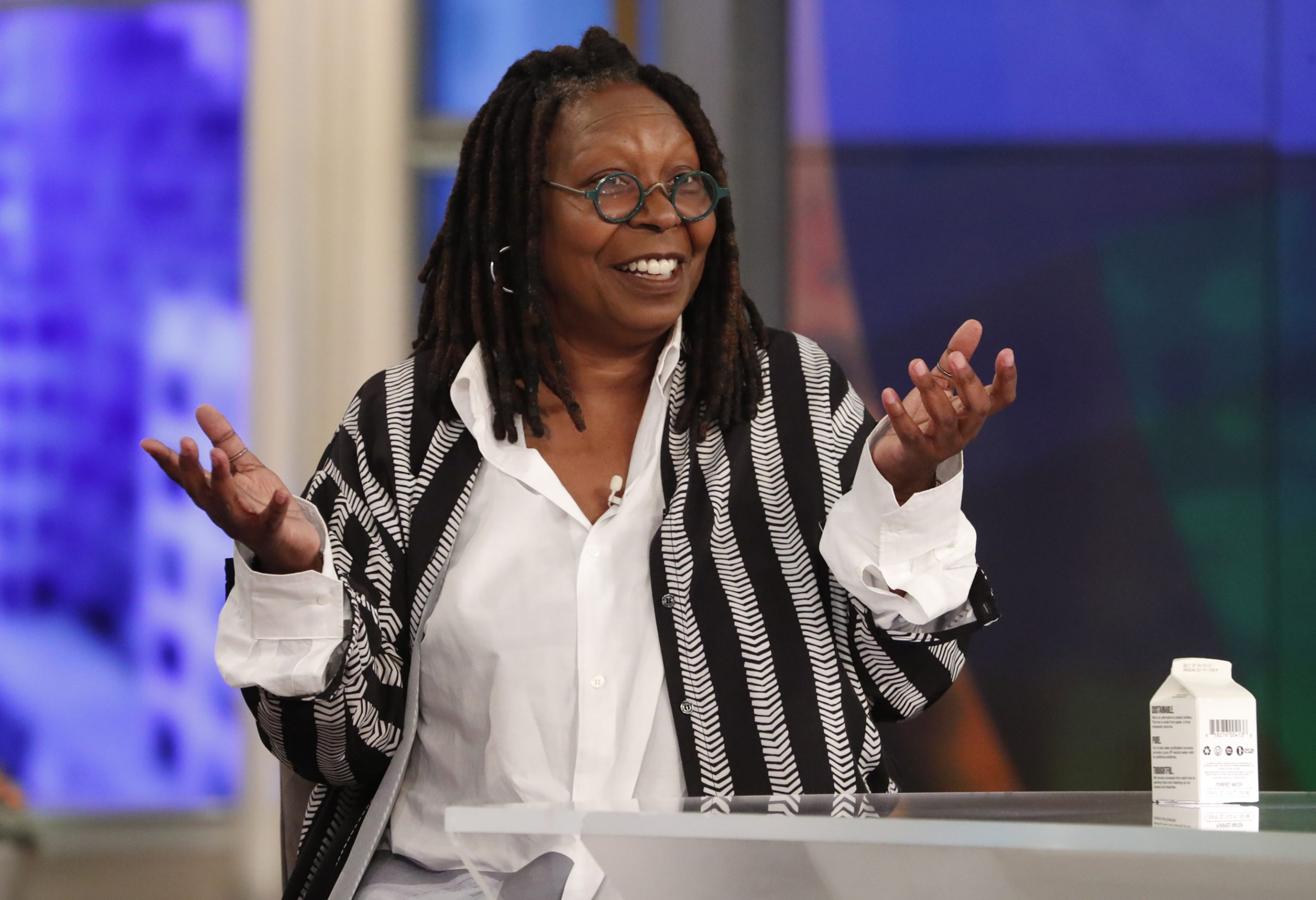 Whoopi Goldberg talking on The View.