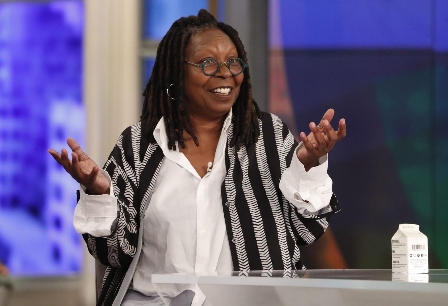 Whoopi Goldberg talking on The View.