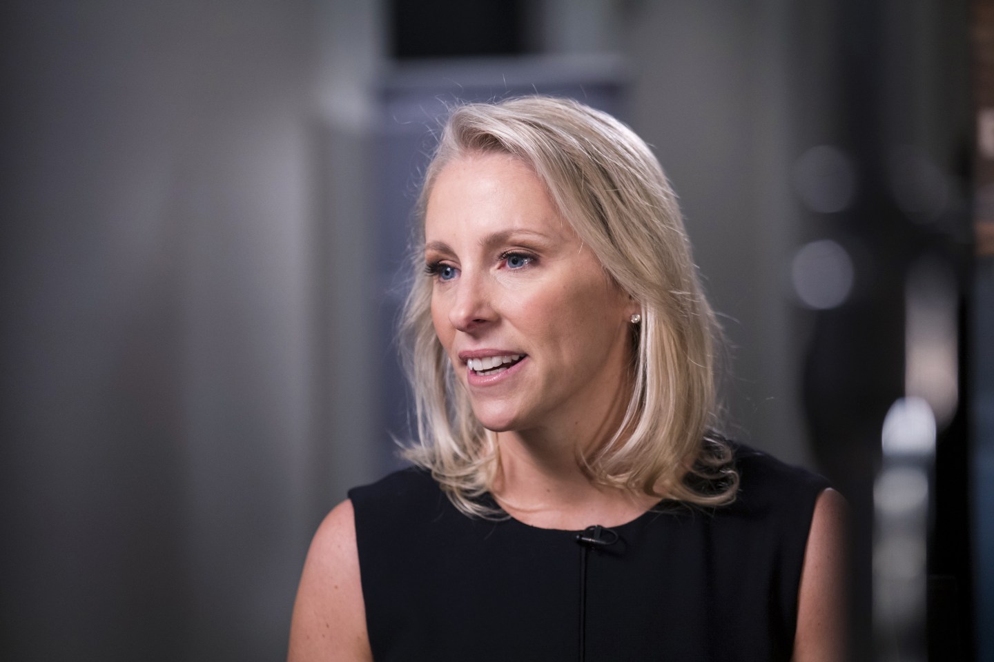 Kristin Peck, CEO of Zoetis Inc., speaks during a Bloomberg Television interview at the JPMorgan Healthcare Conference in San Francisco.