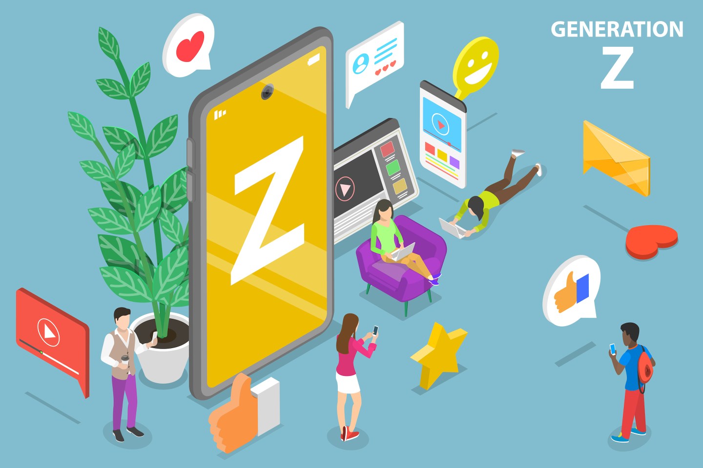 The contrast between how other generations view Gen Z and how they see themselves couldn’t be starker.